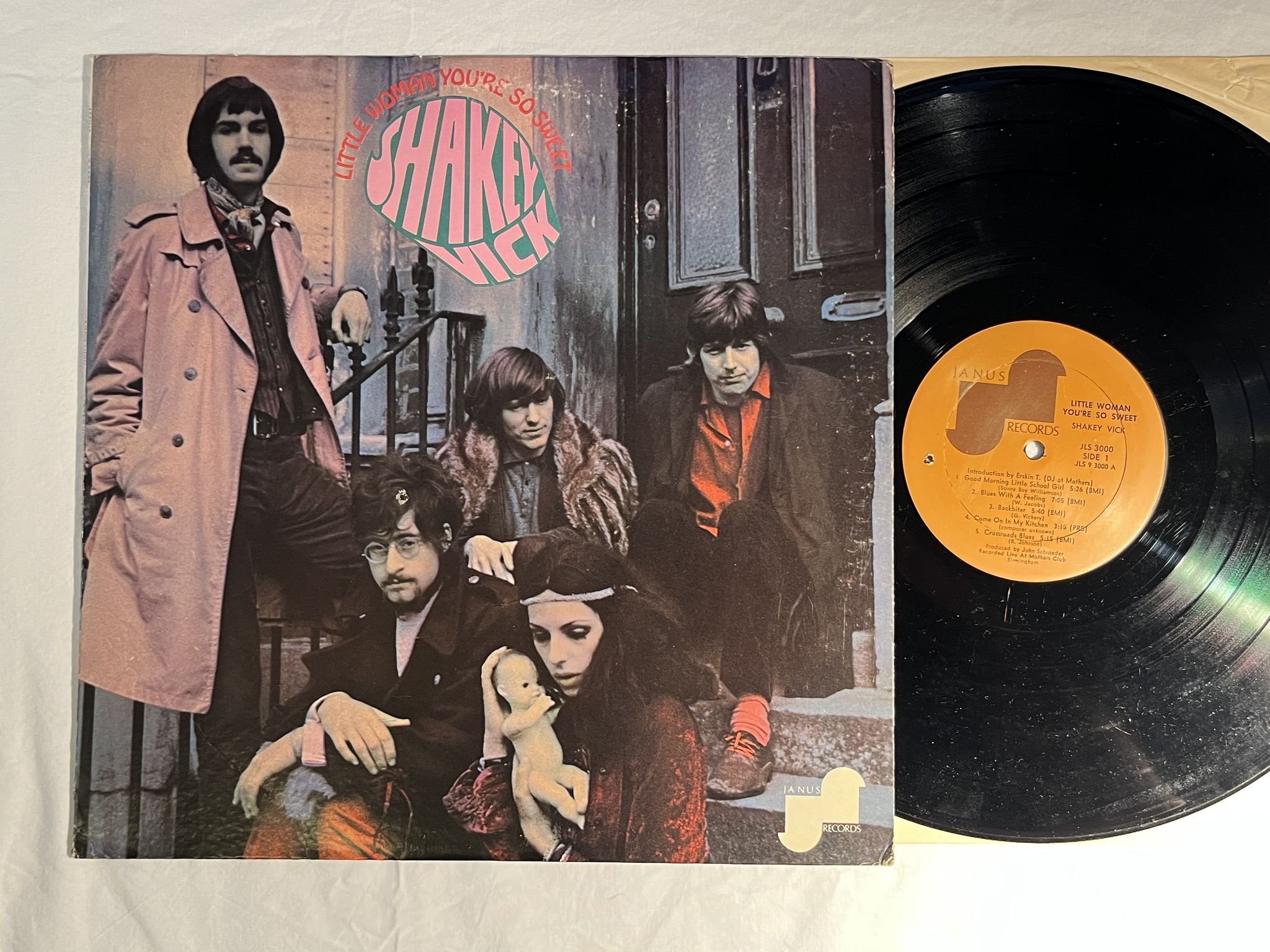 Omslagsbild för skivan SHAKEY VICK Little Woman You're So Sweet LP -69 US JANUS JLS 3000