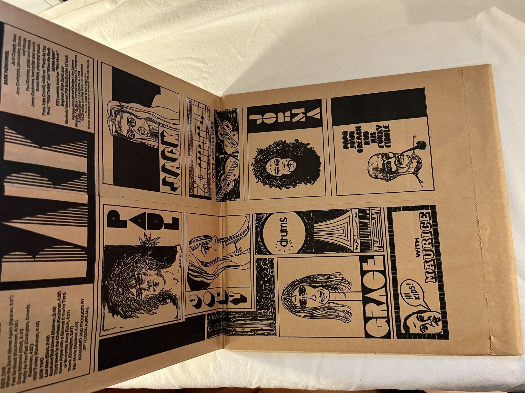 Omslagsbild för skivan JEFFERSON AIRPLANE Bark LP US GRUNT FTR-1001