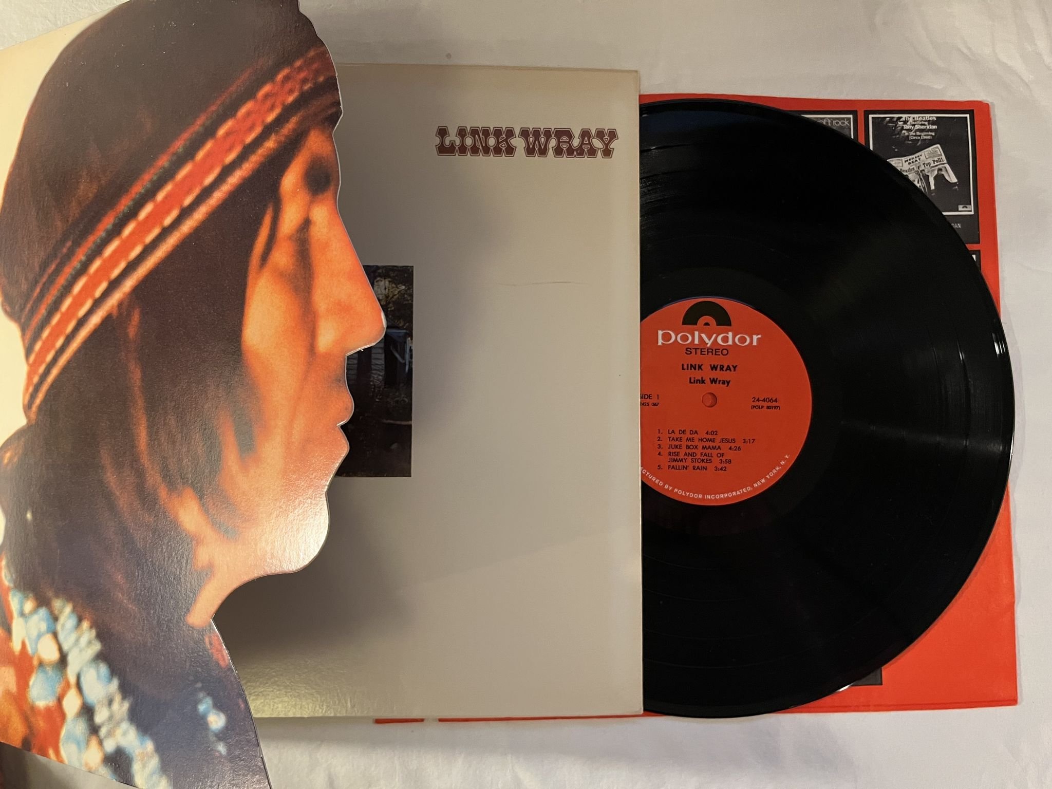 Omslagsbild för skivan LINK WRAY s/t LP -71 US POLYDOR 24-4064