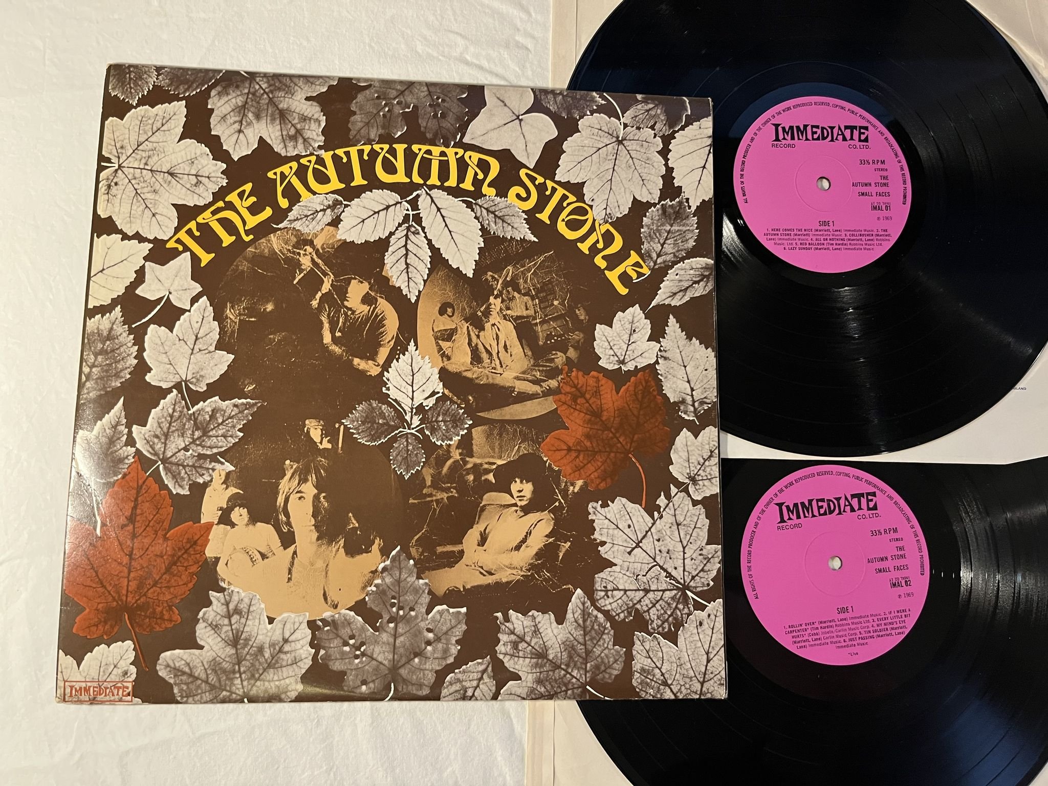 Omslagsbild för skivan SMALL FACES autumn stone 2xLP -69 UK IMMEDIATE IMAL 01