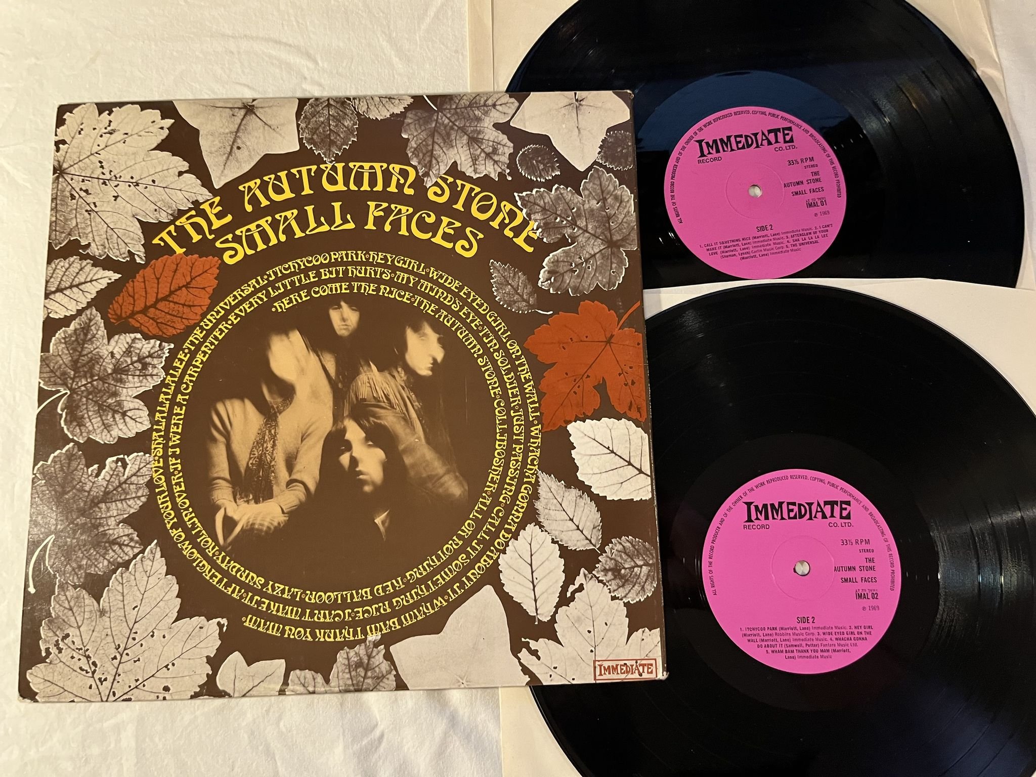 Omslagsbild för skivan SMALL FACES autumn stone 2xLP -69 UK IMMEDIATE IMAL 01