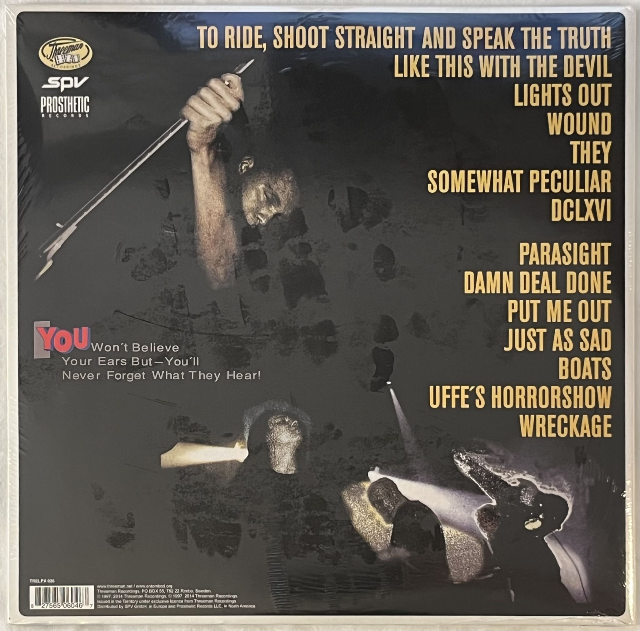 Omslagsbild för skivan ENTOMBED DCLXVI To Ride, Shoot Straight And Speak The Truth 2xLP + cd * SEALED *