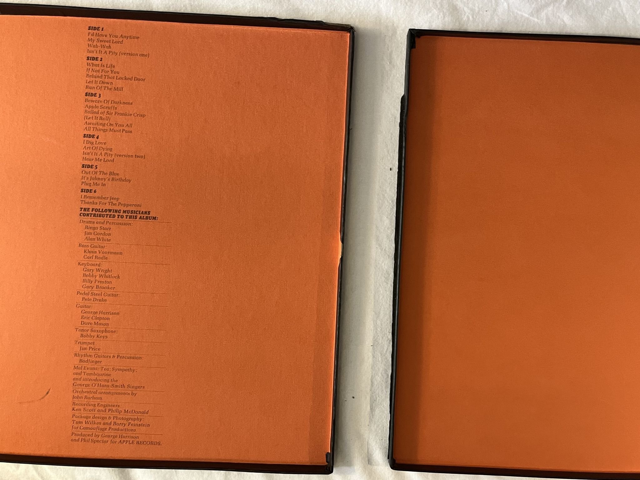 Omslagsbild för skivan GEORGE HARRISON all thing must pass 3xLP APPLE STCH 639