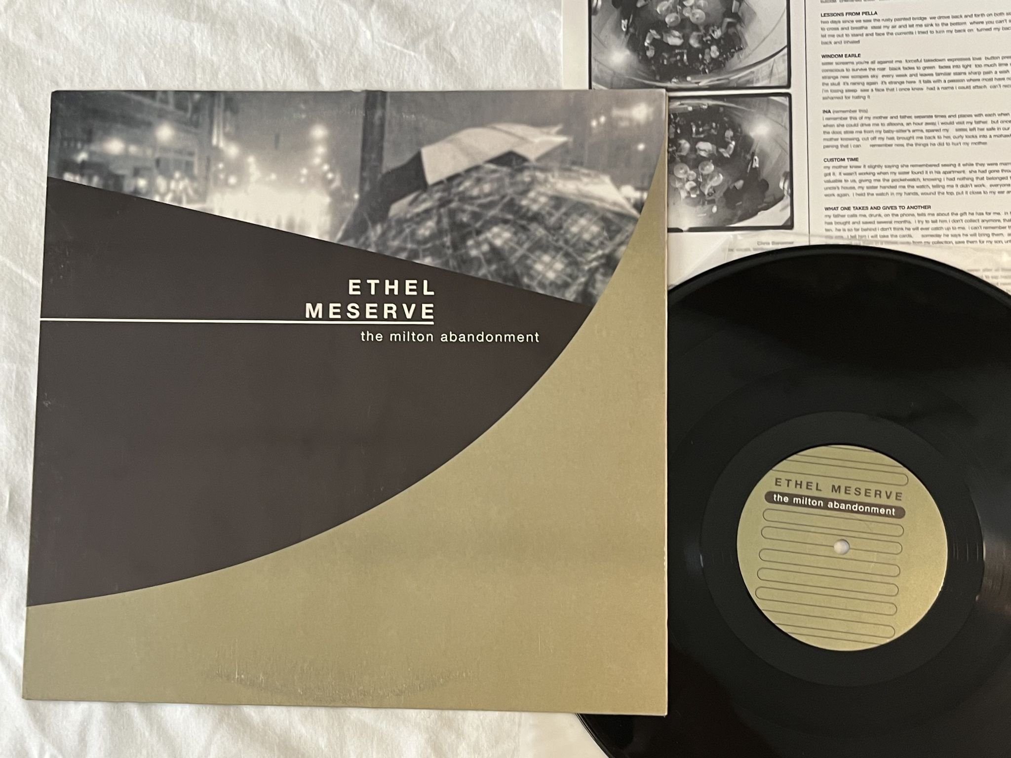 Omslagsbild för skivan ETHEL MESERVE The Milton Abandonment LP -99 Swe HER MAGIC FIELD HMF004 **EMO **