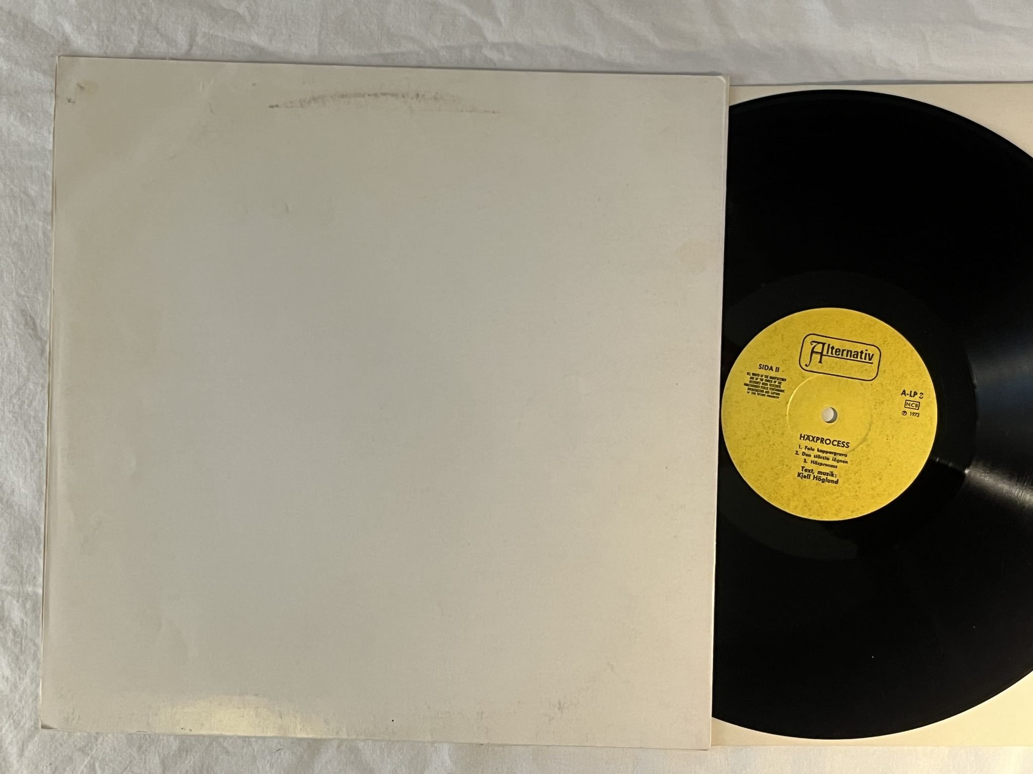 Omslagsbild för skivan KJELL HÖGLUND häxprocess LP -73 Swe ALTERNATIV A-LP 3 *** RARE ***