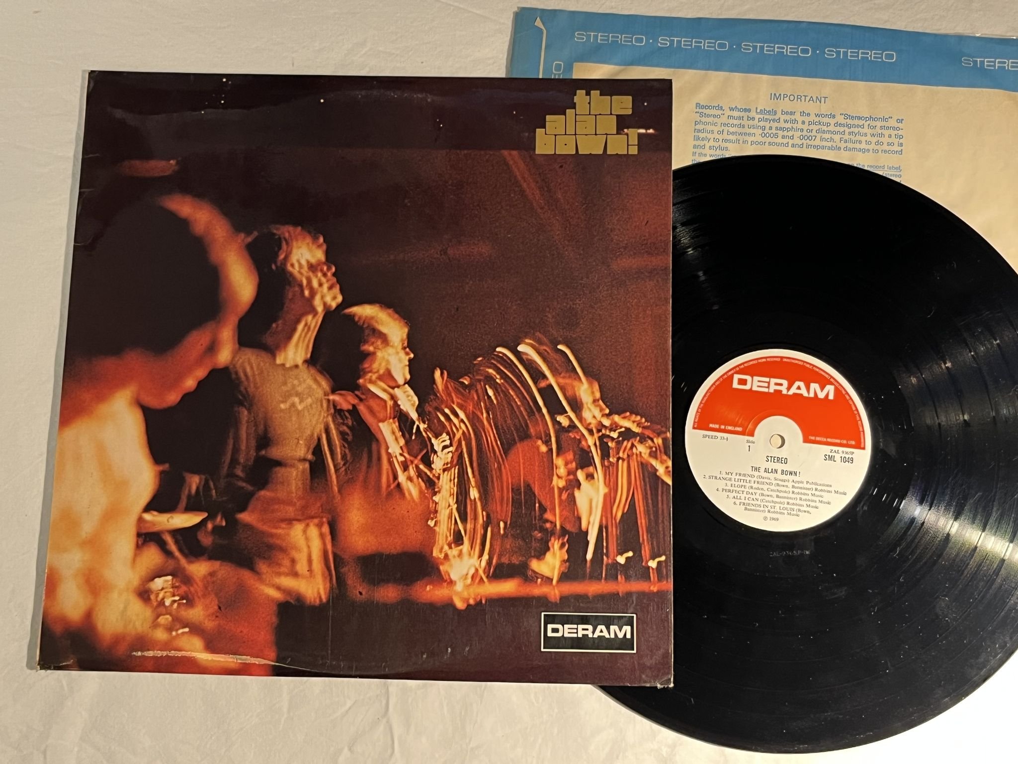 Omslagsbild för skivan THE ALAN BOWN The Alan Bown! LP -69 UK DERAM SML 1049 ** PSYCH **