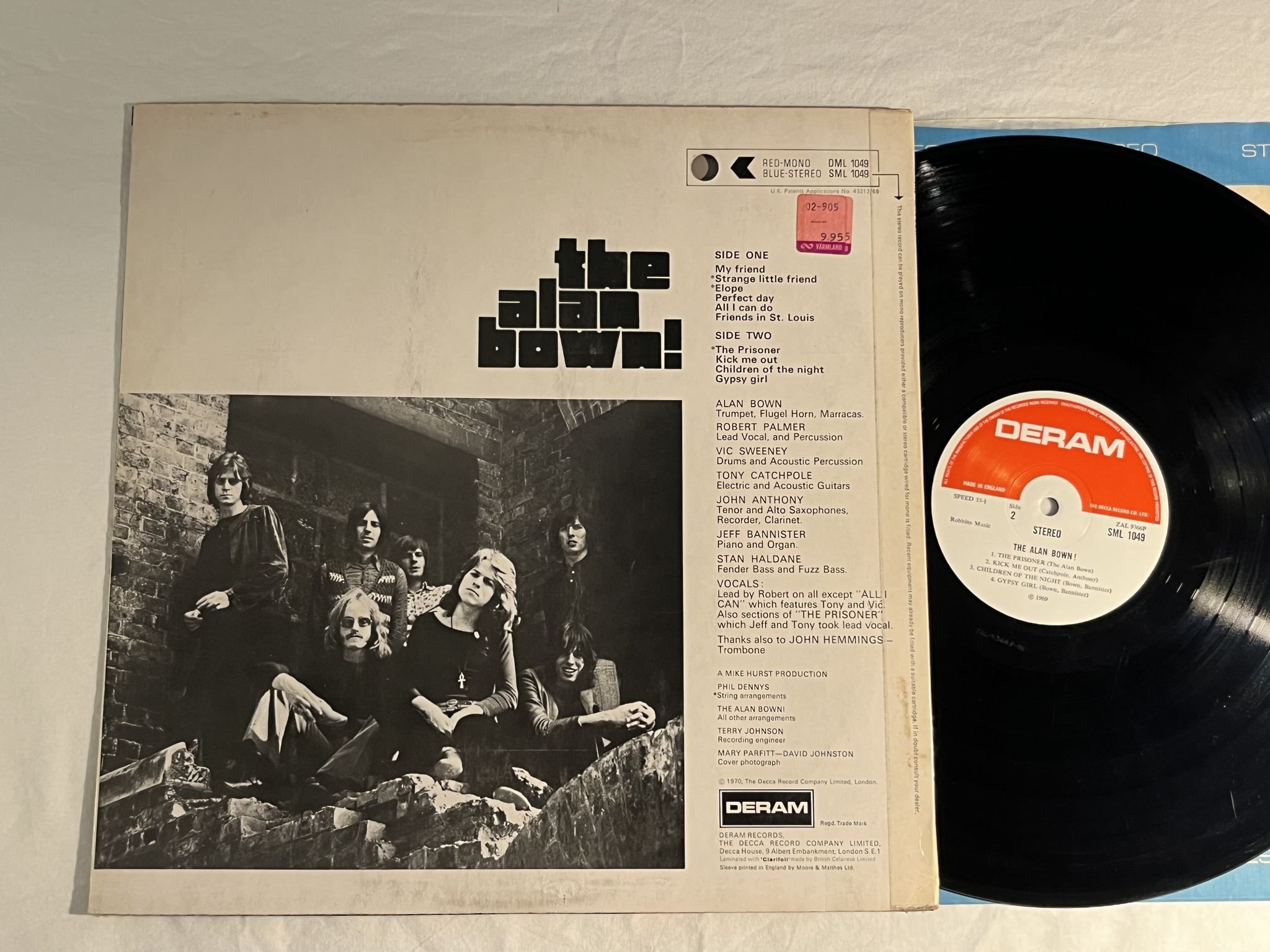 Omslagsbild för skivan THE ALAN BOWN The Alan Bown! LP -69 UK DERAM SML 1049 ** PSYCH **