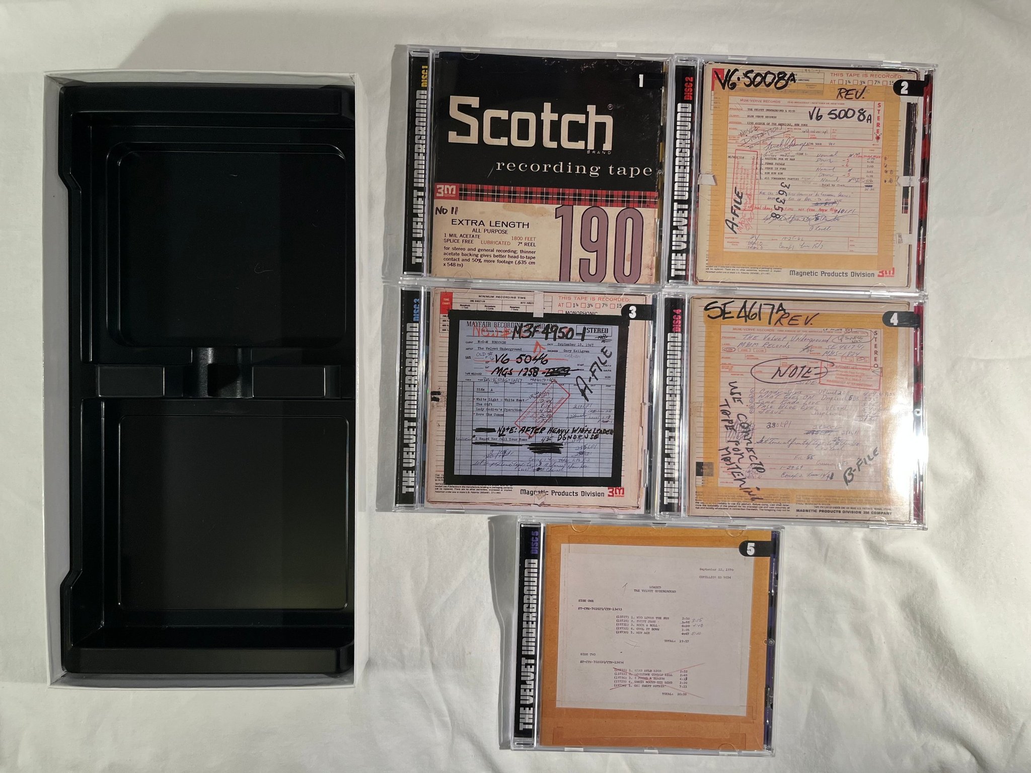 Omslagsbild för skivan THE VELVET UNDERGROUND Peel Slowly And See 5xCD box set -95 POLYDOR 527 887-2