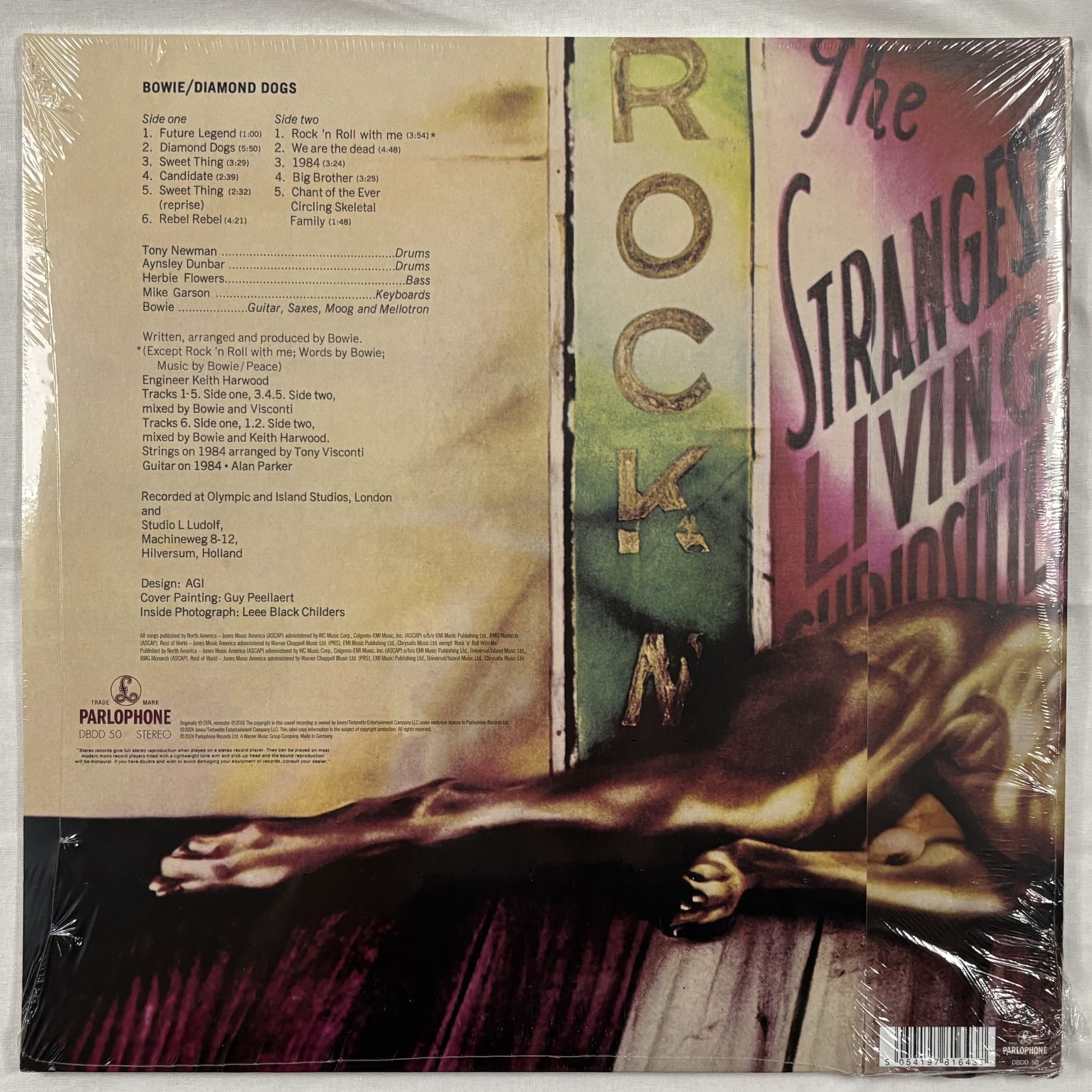 Omslagsbild för skivan BOWIE Diamond Dogs LP- 2024 Parlophone – DBDD 50