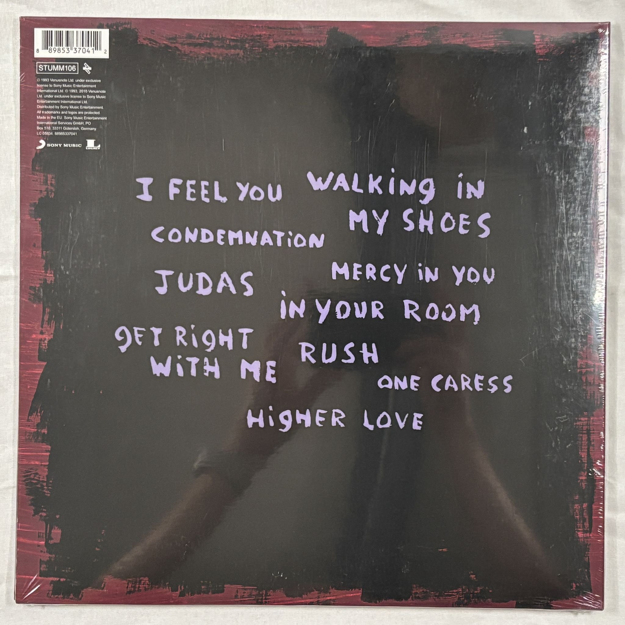 Omslagsbild för skivan DEPECHE MODE Songs Of Faith And Devotion LP- 2016 Sony Music – 88985337041