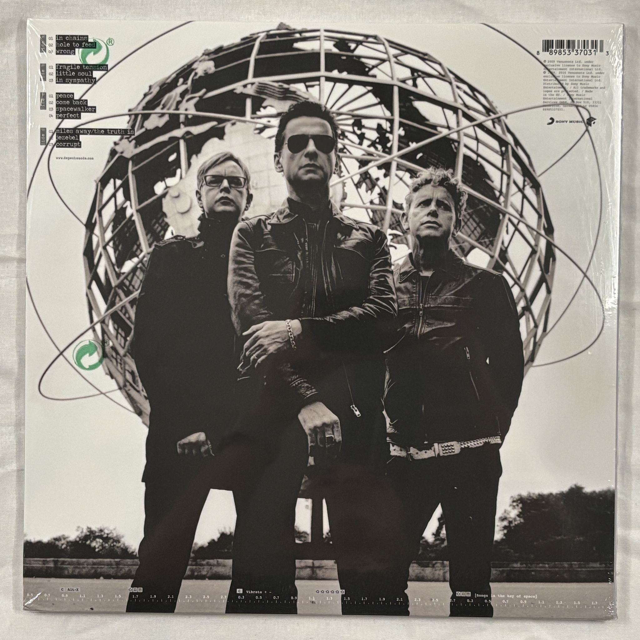 Omslagsbild för skivan DEPECHE MODE Sounds Of The Universe 2xLP- 2016 Sony Music – 88985337031