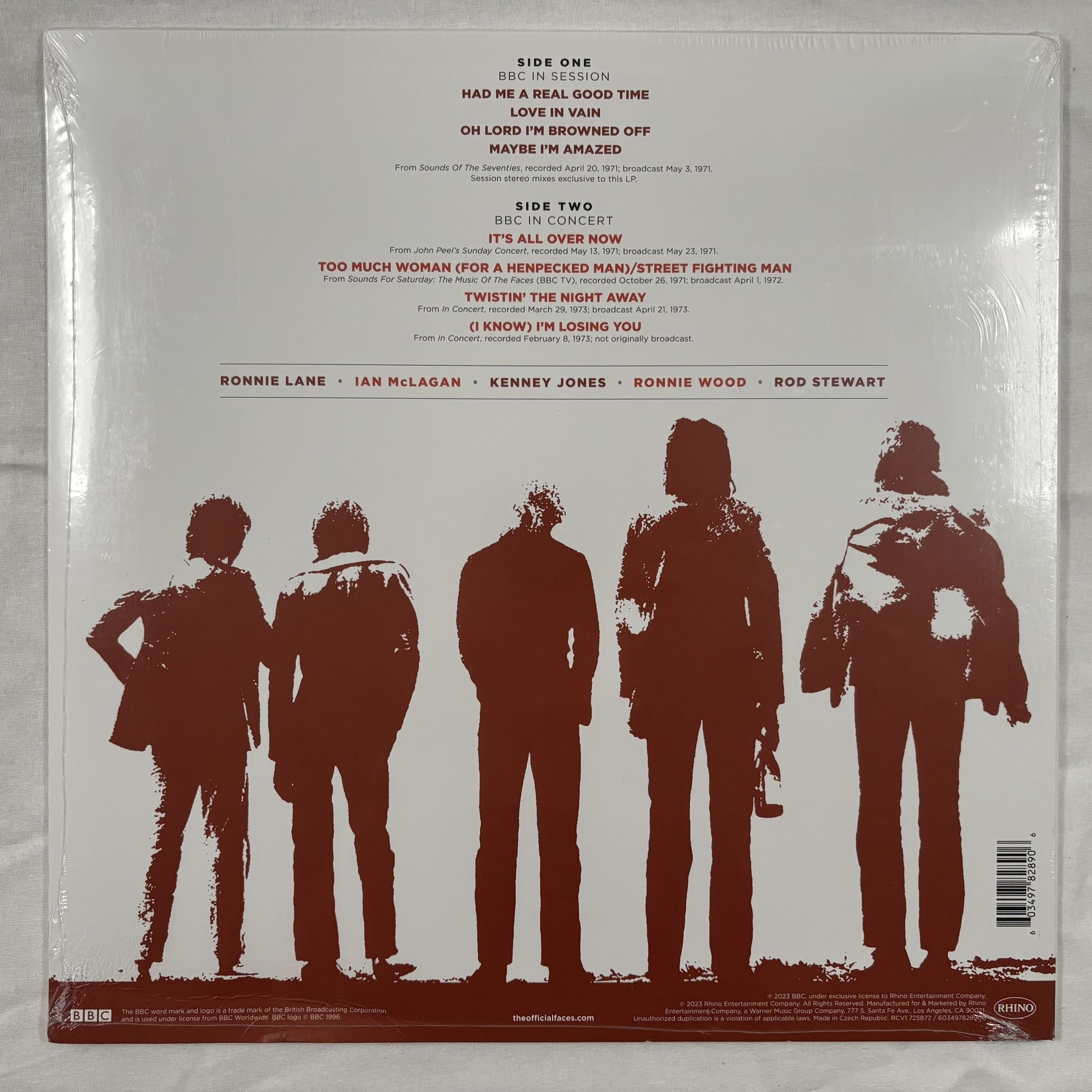 Omslagsbild för skivan FACES Had Me A Real Good Time At The BBC.. LP- 2023 Rhino Records – RCV1 725872