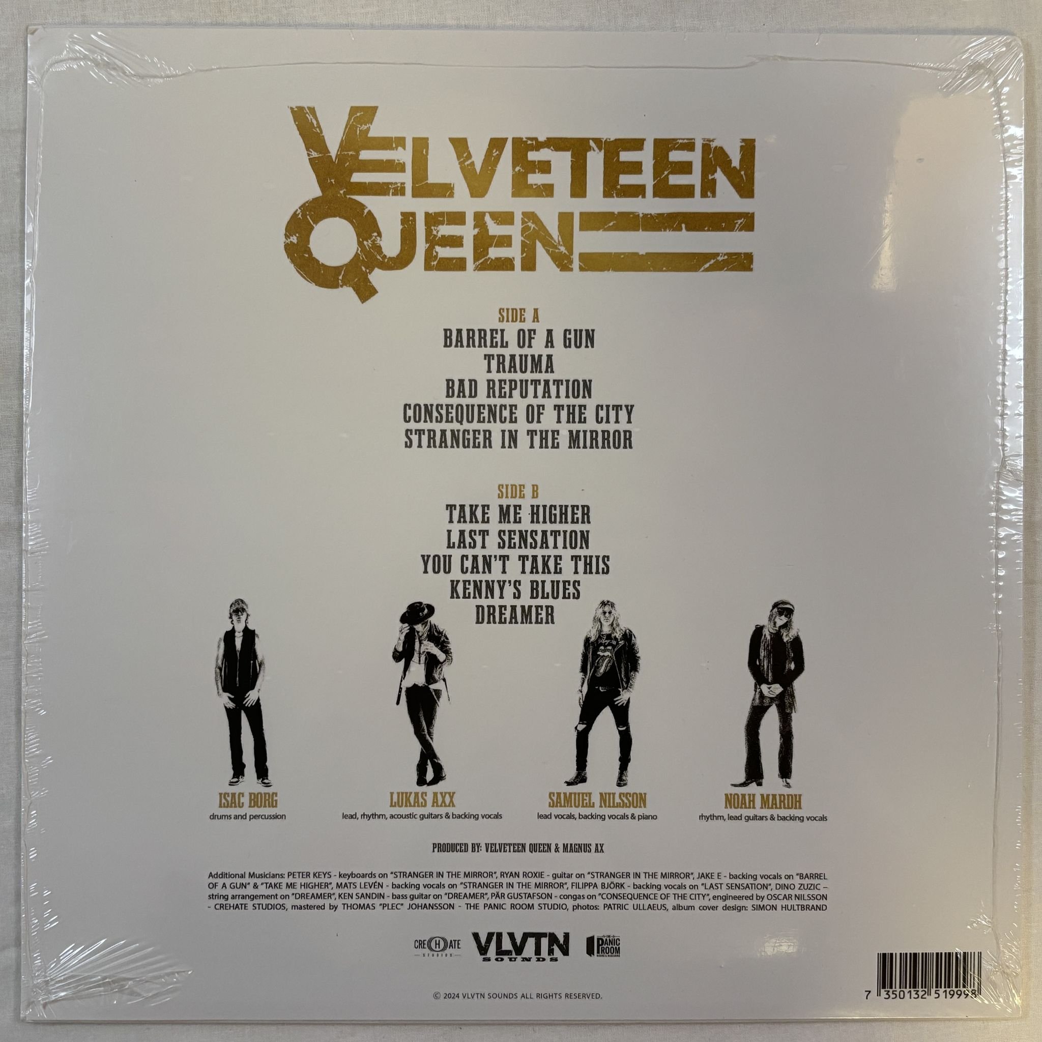 Omslagsbild för skivan VELVETEEN QUEEN Consequence Of The City LP- 2024 Crehate Studios – none