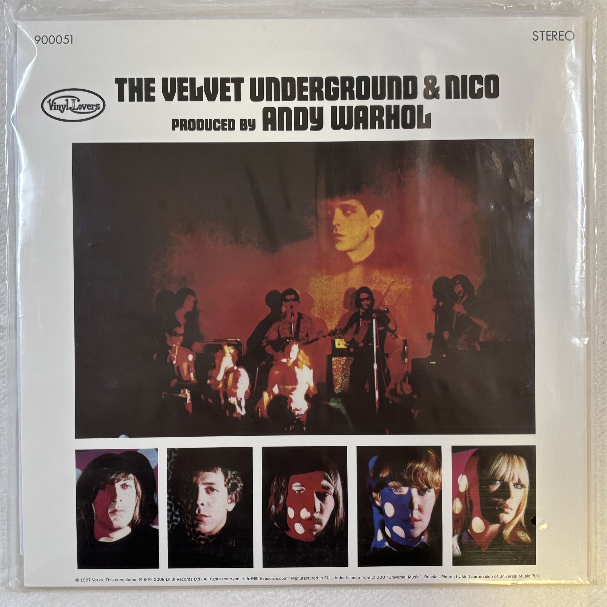 Omslagsbild för skivan THE VELVET UNDERGROUND & NICO LP- 2008 Vinyl Lovers – 900051