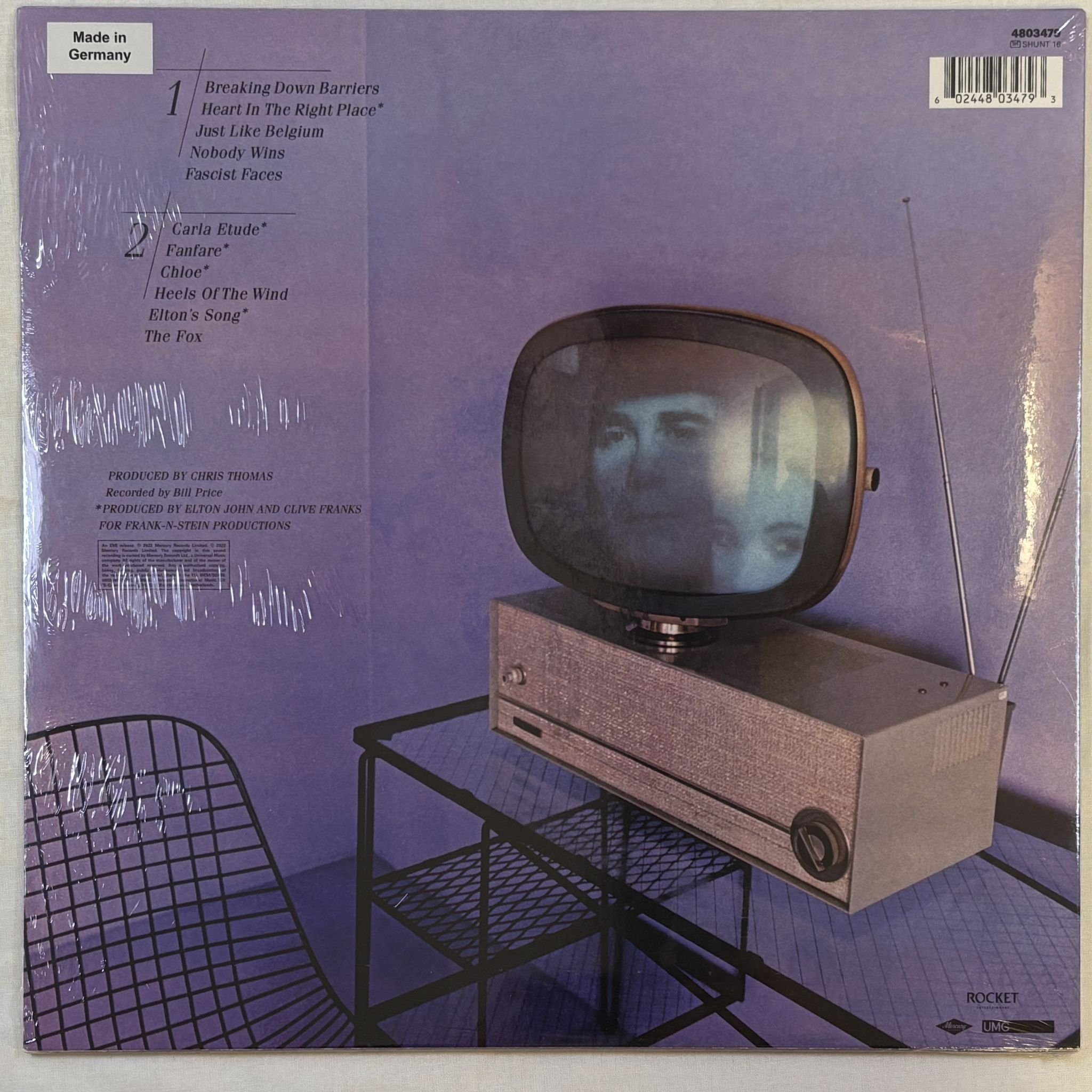 Omslagsbild för skivan ELTON JOHN The Fox LP- 2022 The Rocket Record Company – 4803479