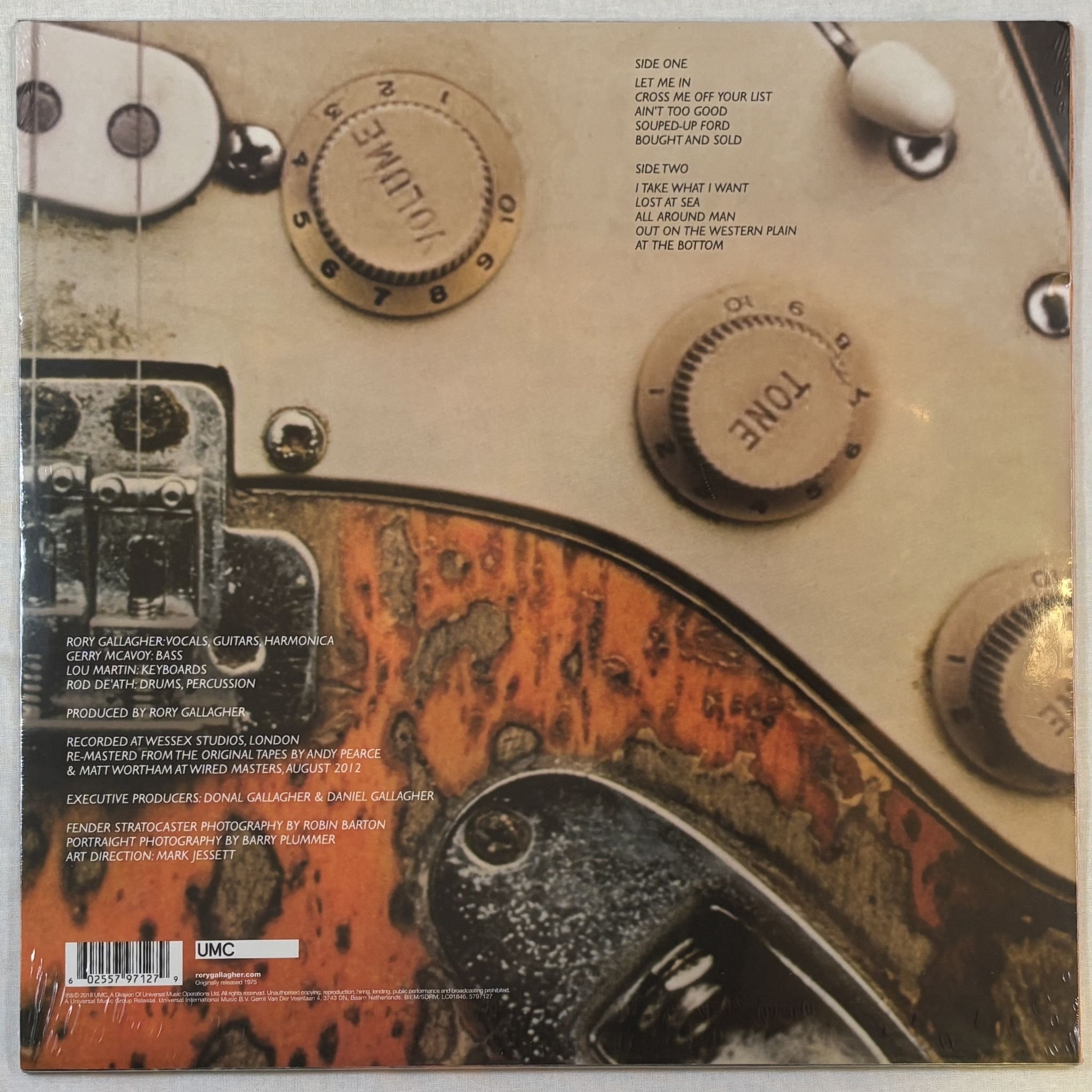 Omslagsbild för skivan RORY GALLAGHER Against The Grain LP- 2018 UMC – 5797127