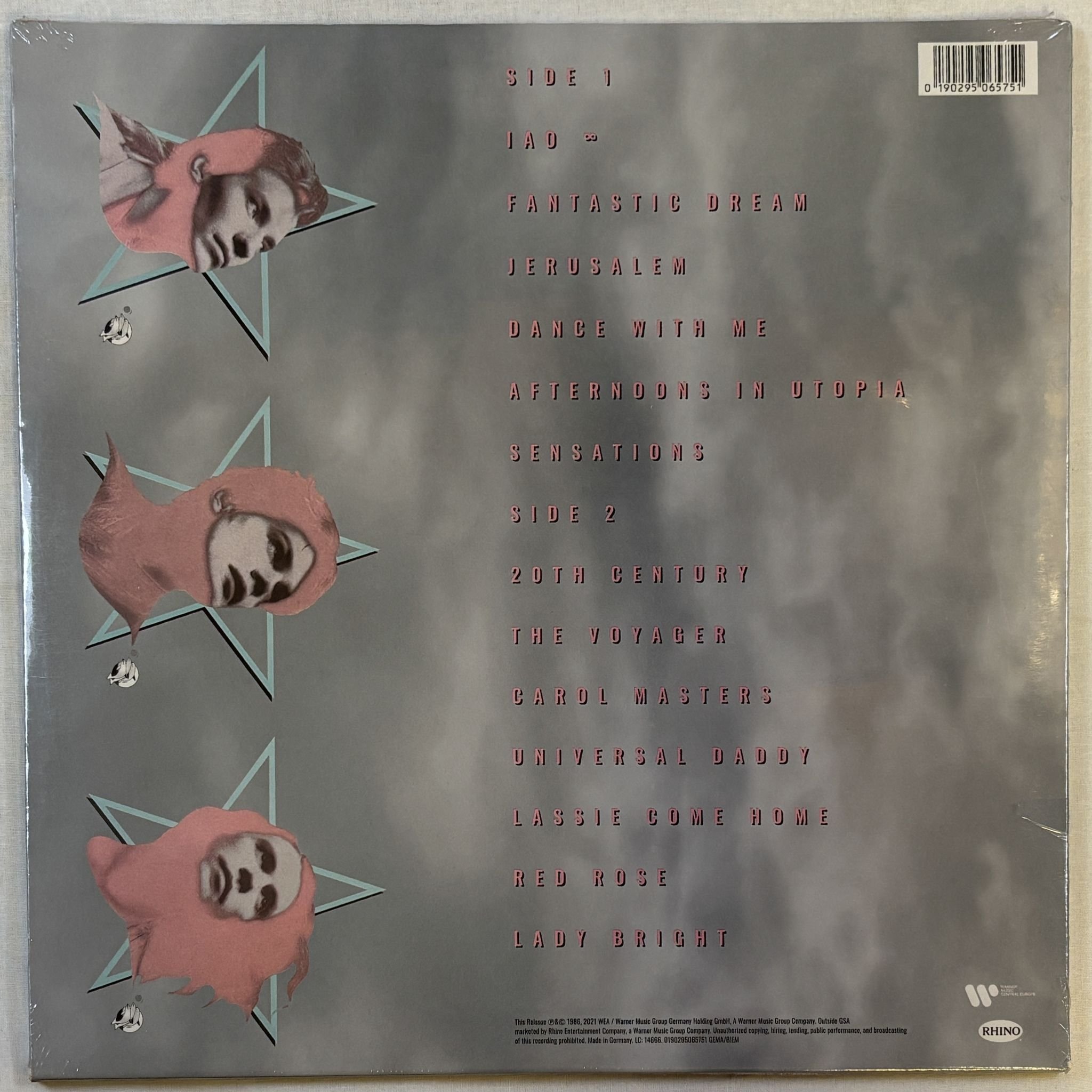 Omslagsbild för skivan ALPHAVILLE Afternoons In Utopia LP- 2021 Warner Music Central Eu.. 0190295065751