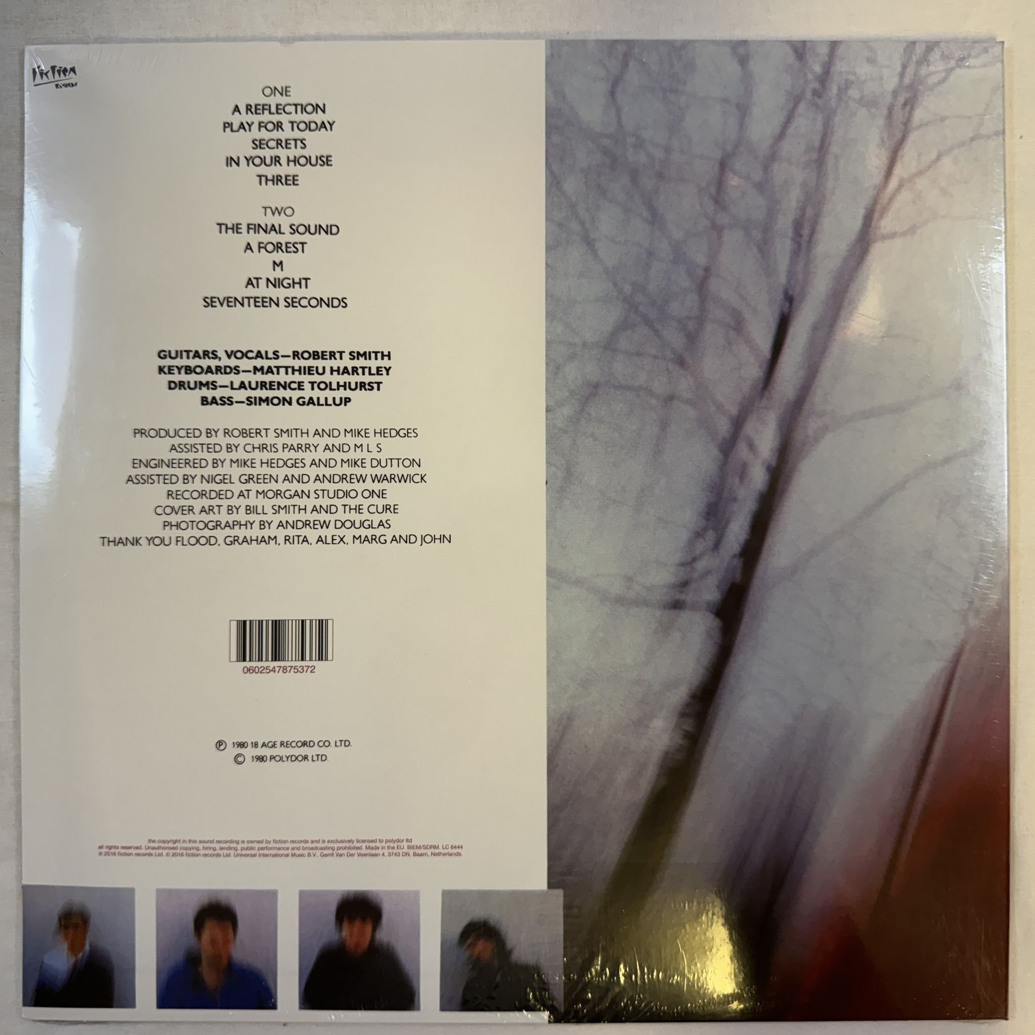 Omslagsbild för skivan THE CURE seventeen seconds LP - Fiction Records – 0602547875372