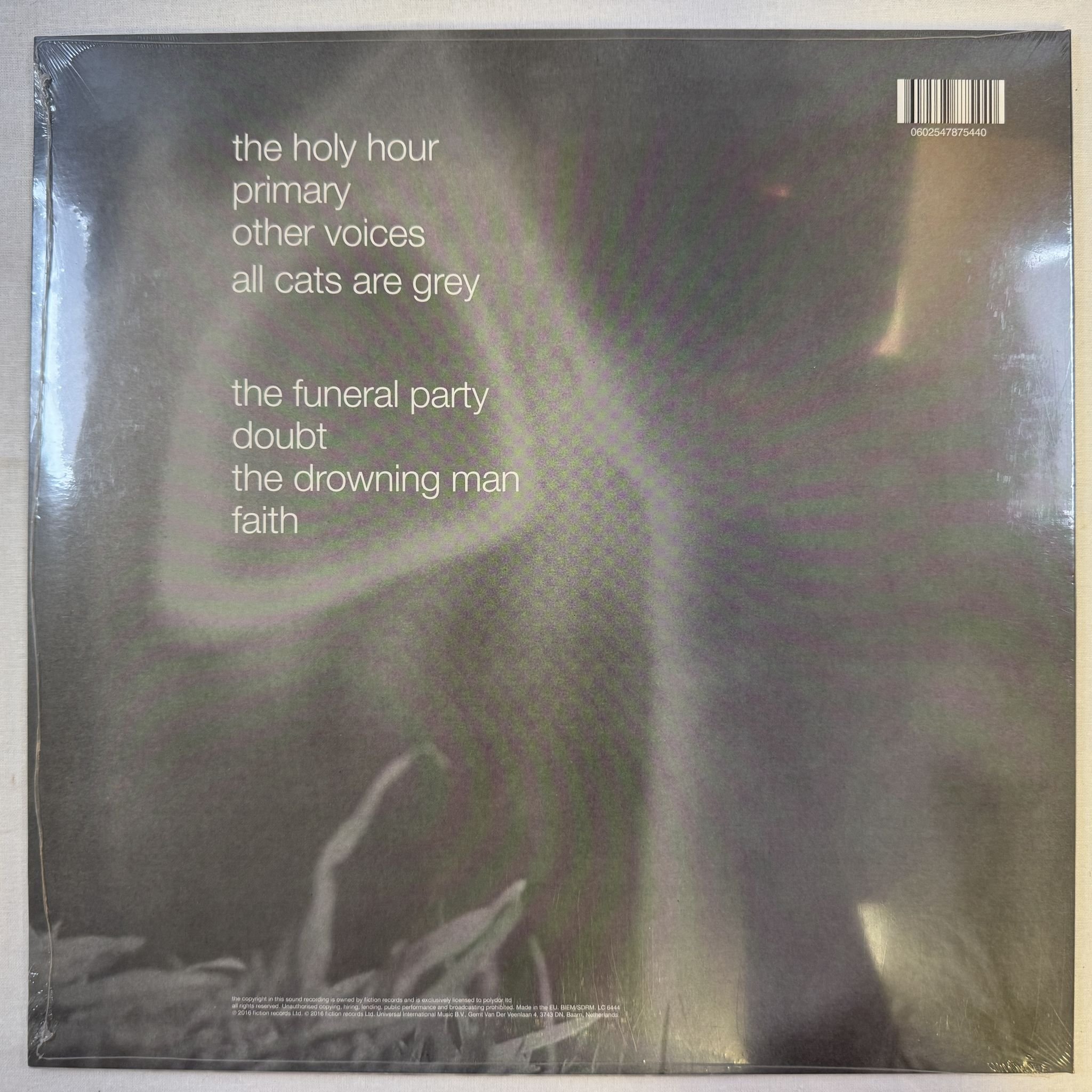 Omslagsbild för skivan THE CURE Faith LP -2016 Fiction Records – 0602547875440