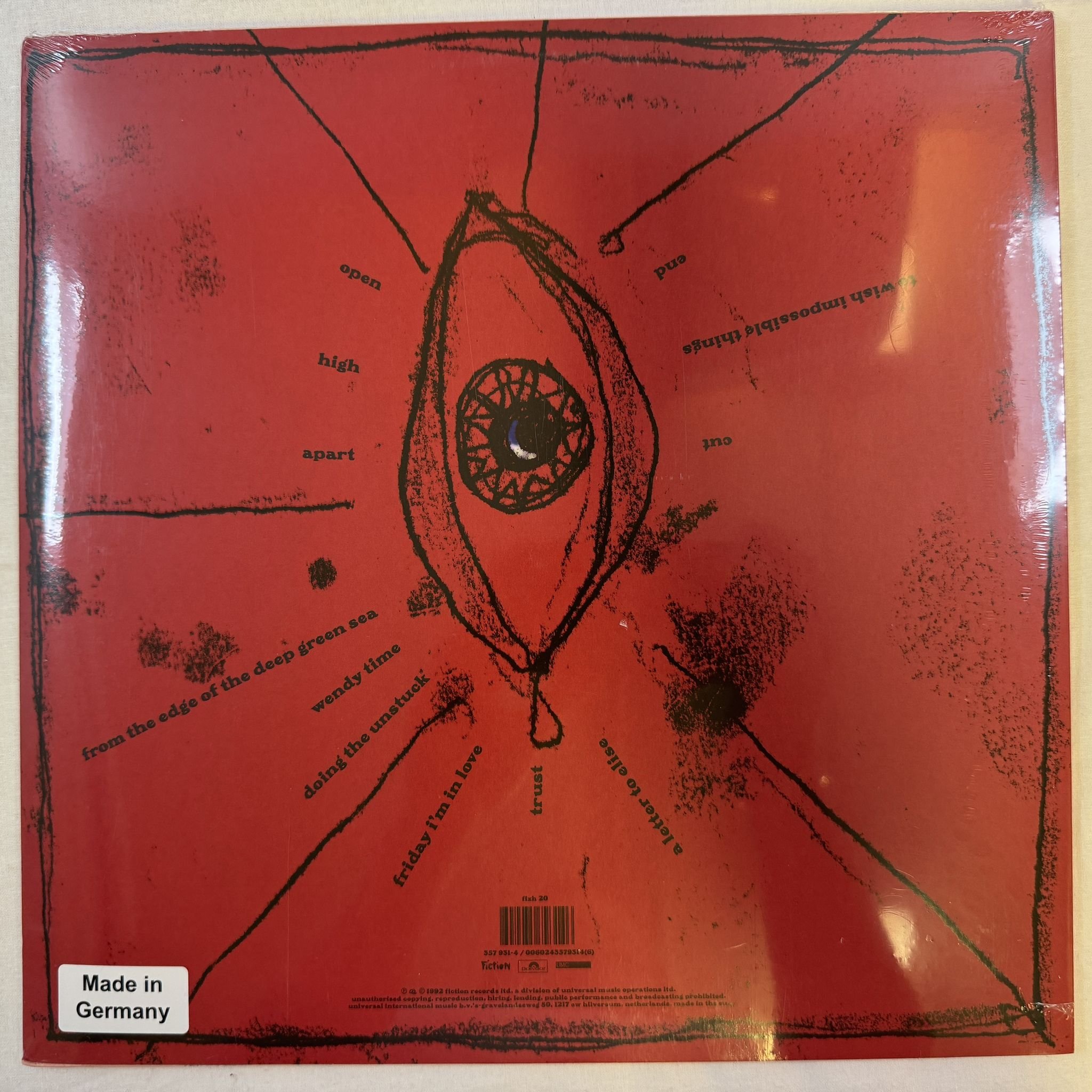 Omslagsbild för skivan CURE wish LP -2022 Fiction Records – fixh 2