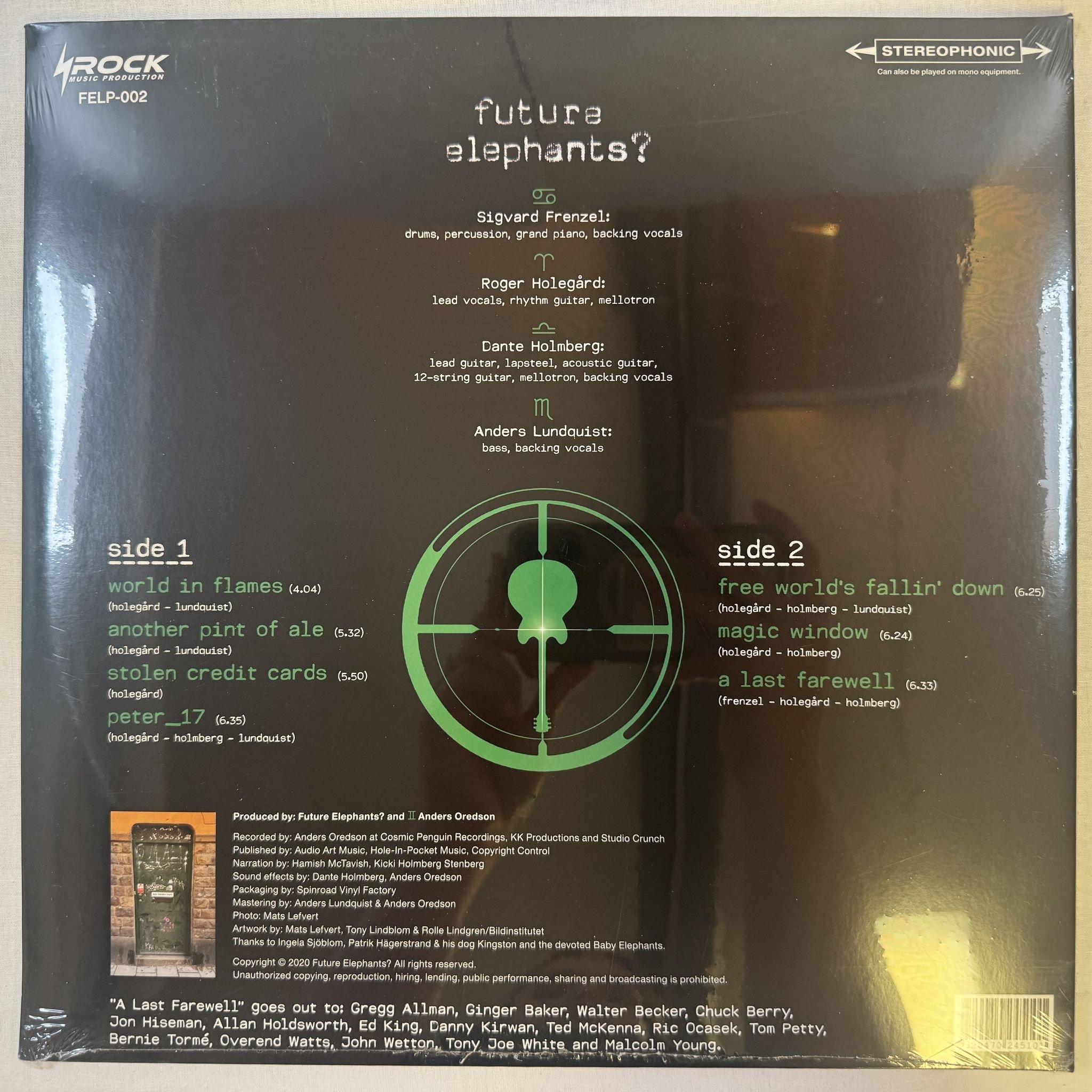 Omslagsbild för skivan FUTURE ELEPHANTS human passin' thru LP -2020 FELP-002