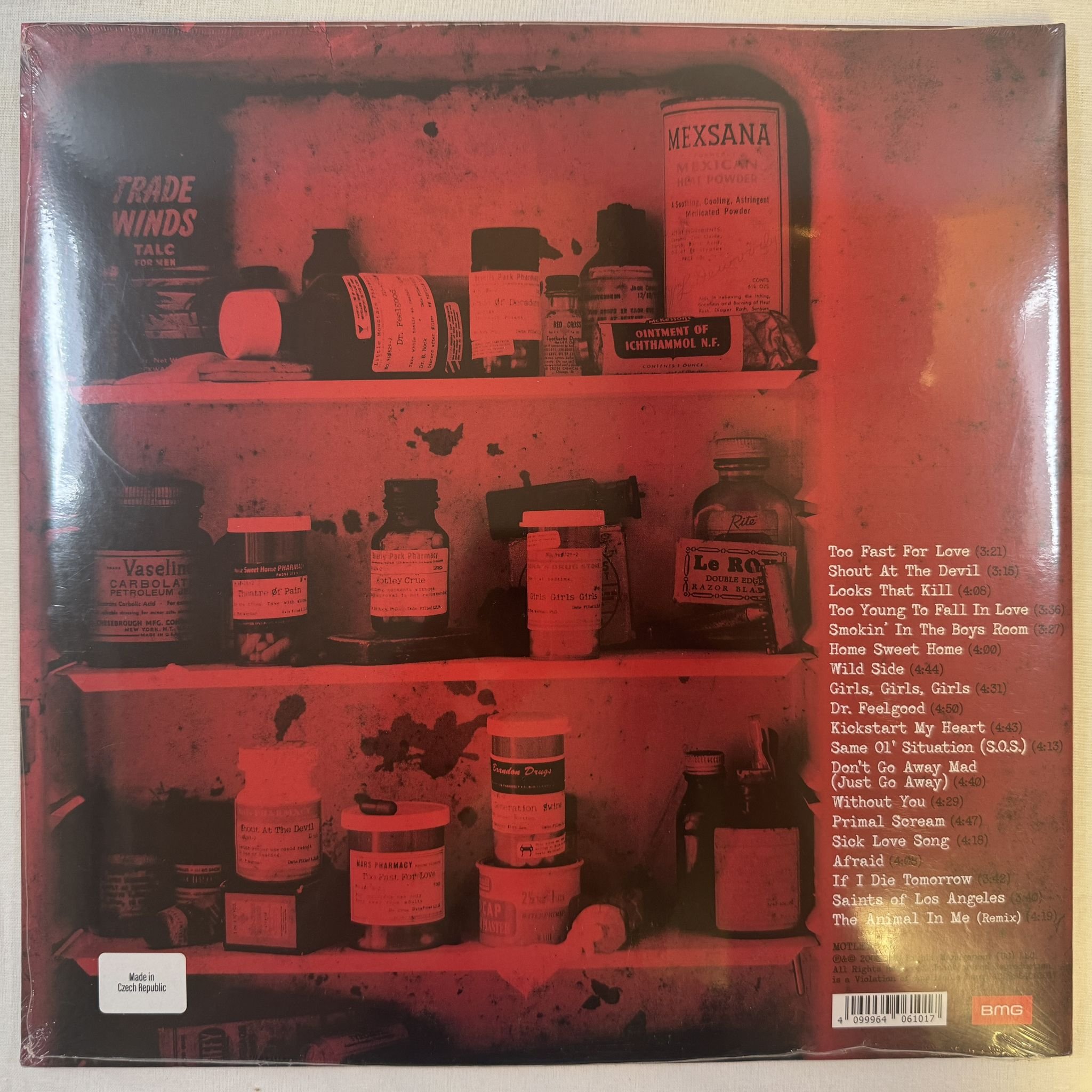 Omslagsbild för skivan MÖTLEY CRUE greatest hits LP -2024 BMG – 4099964061017