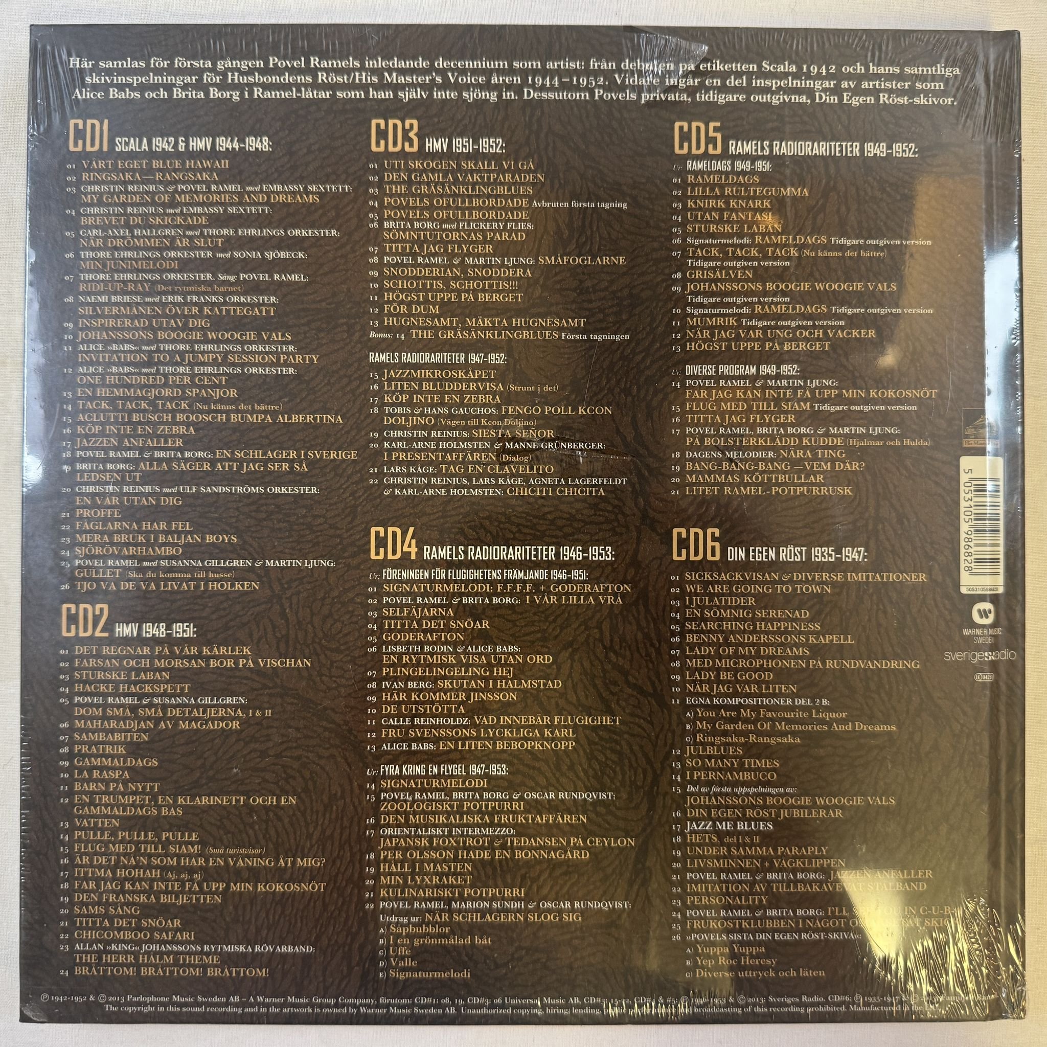 Omslagsbild för skivan POVEL RAMEL debut LP -2013 Warner Music Sweden – 5053105986828