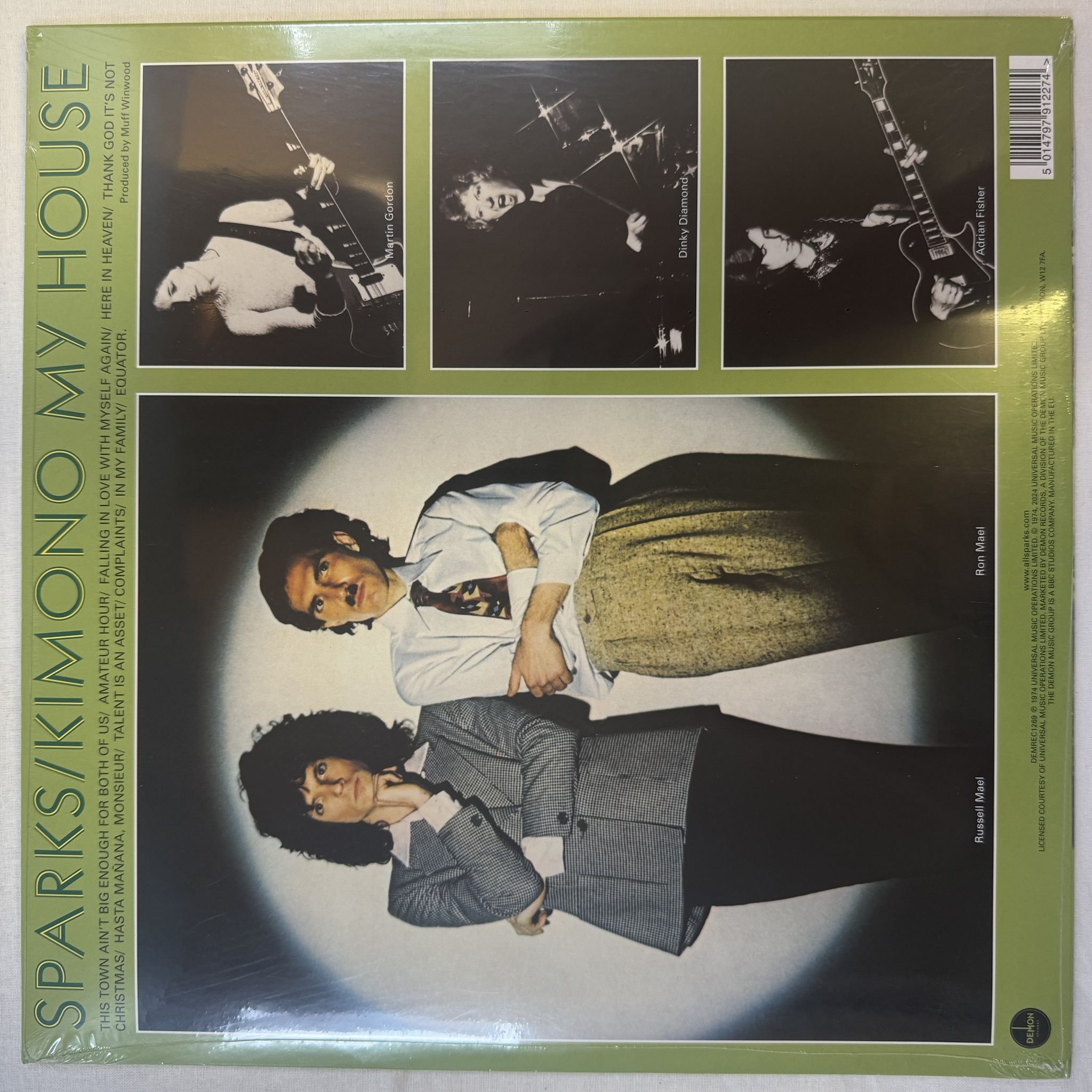 Omslagsbild för skivan SPARKS kimono my house LP -2024 DEMREC1269