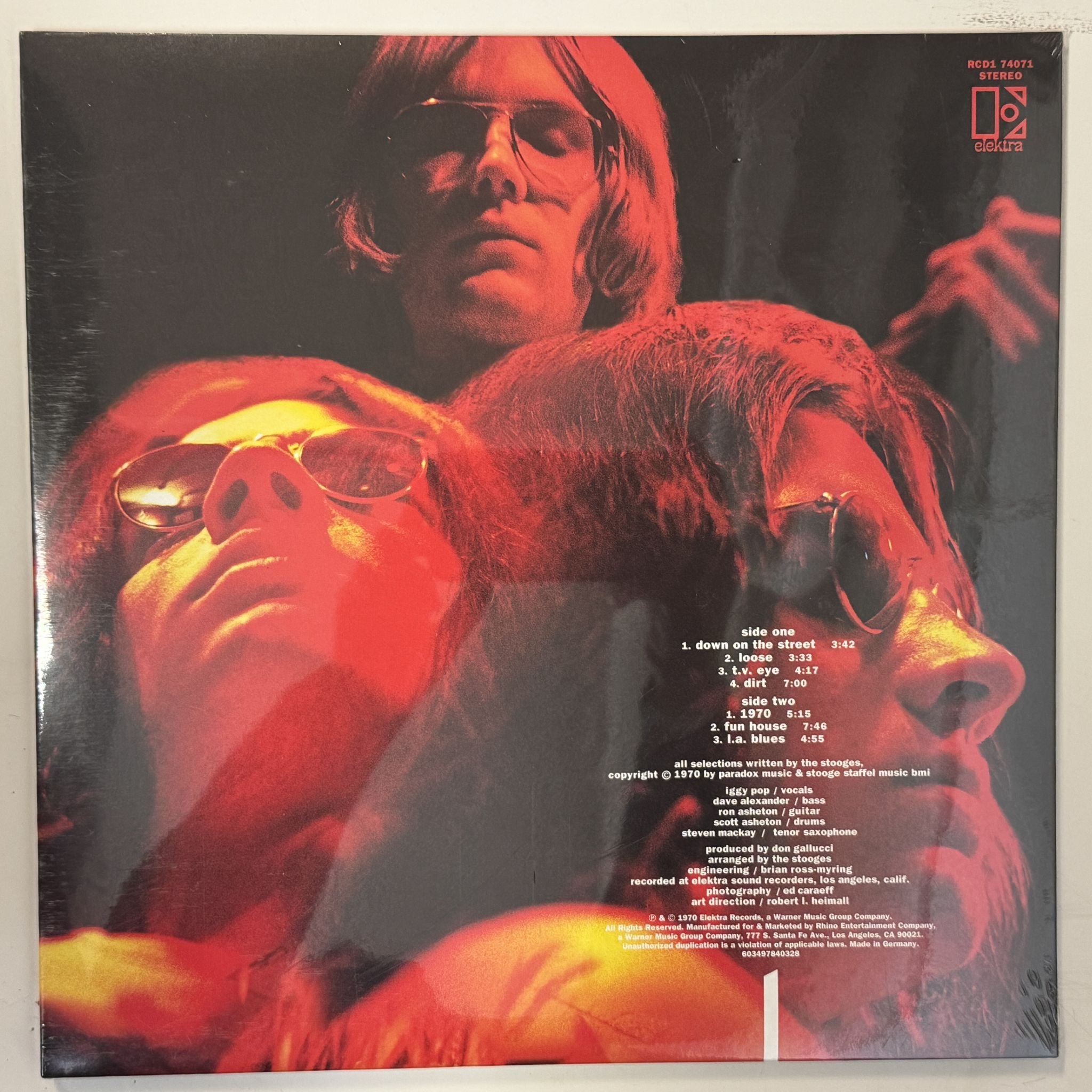 Omslagsbild för skivan THE STOOGES fun house LP -2022 RCD1 74071