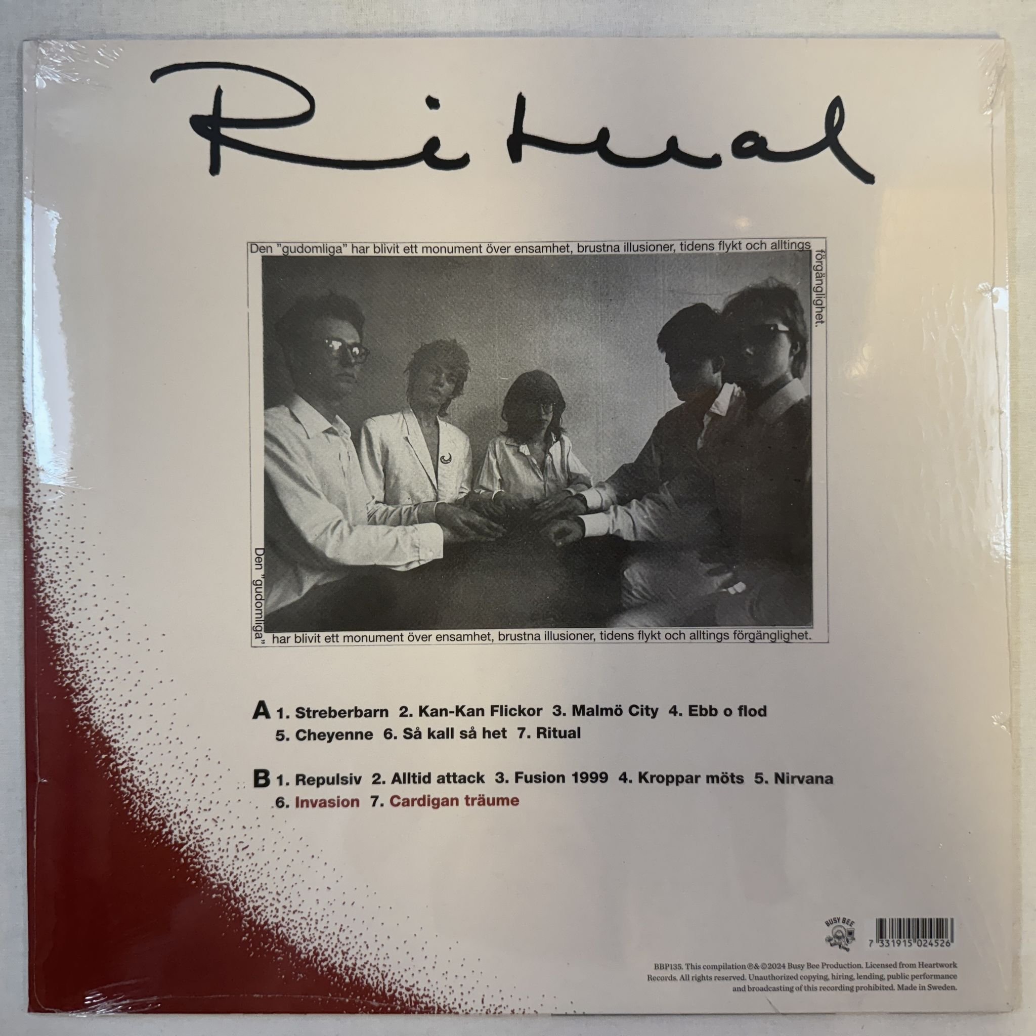 Omslagsbild för skivan GARBOCHOCK ritual LP -2024 BBP135