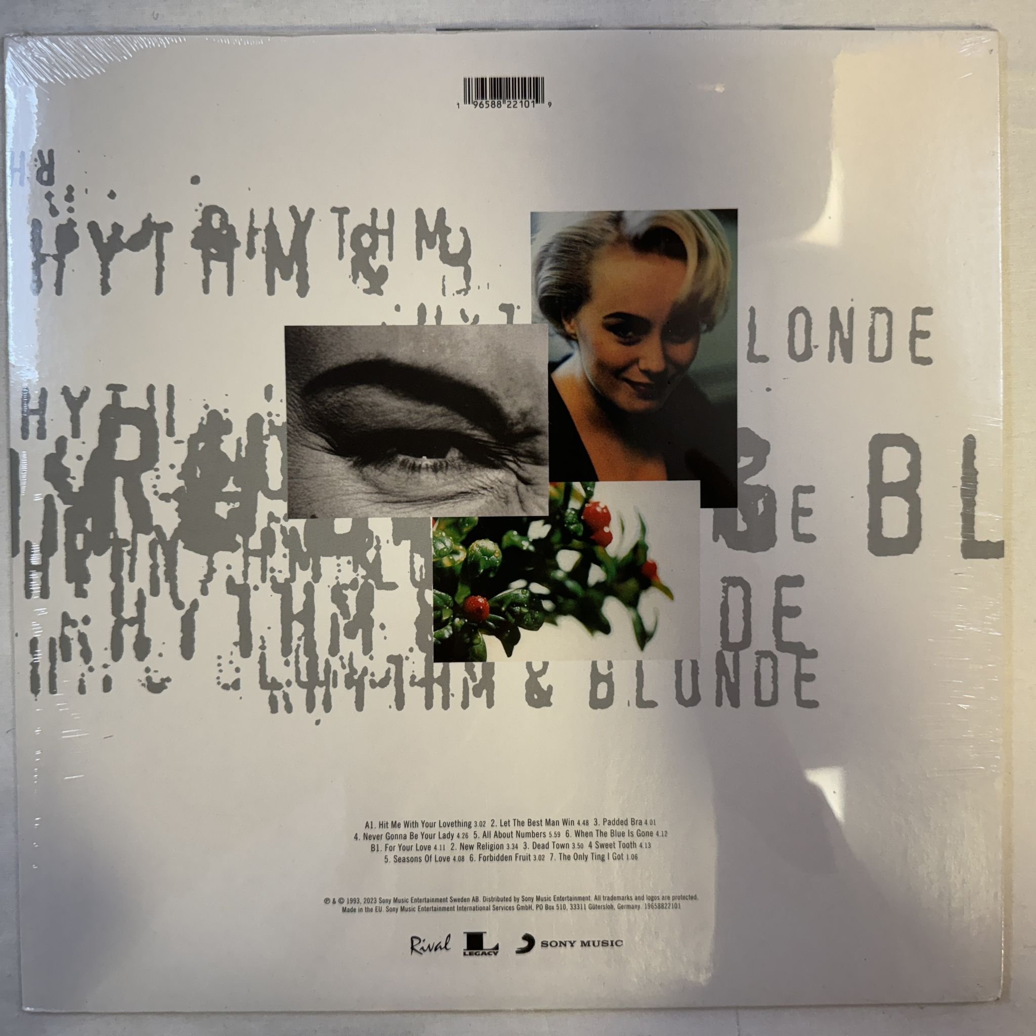 Omslagsbild för skivan LOUISE HOFFSTEN rhythm & blonde LP -2023 Rival – 19658822101