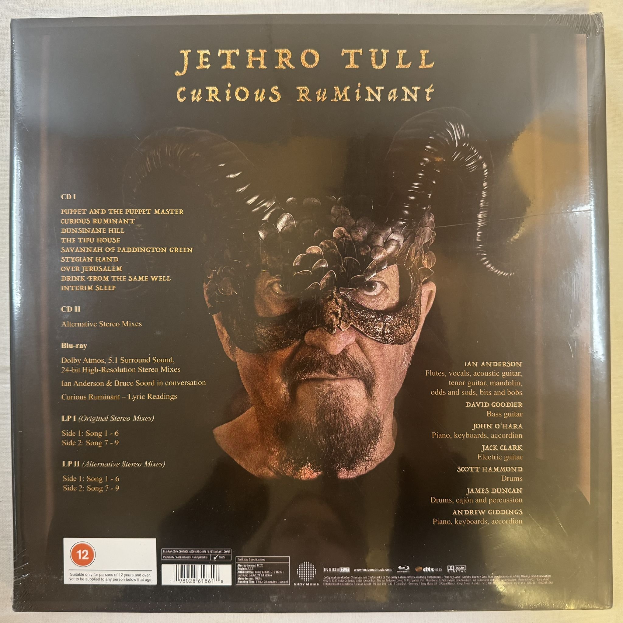 Omslagsbild för skivan JETHRO TULL curious ruminant LP-BOX -2025 IOM738