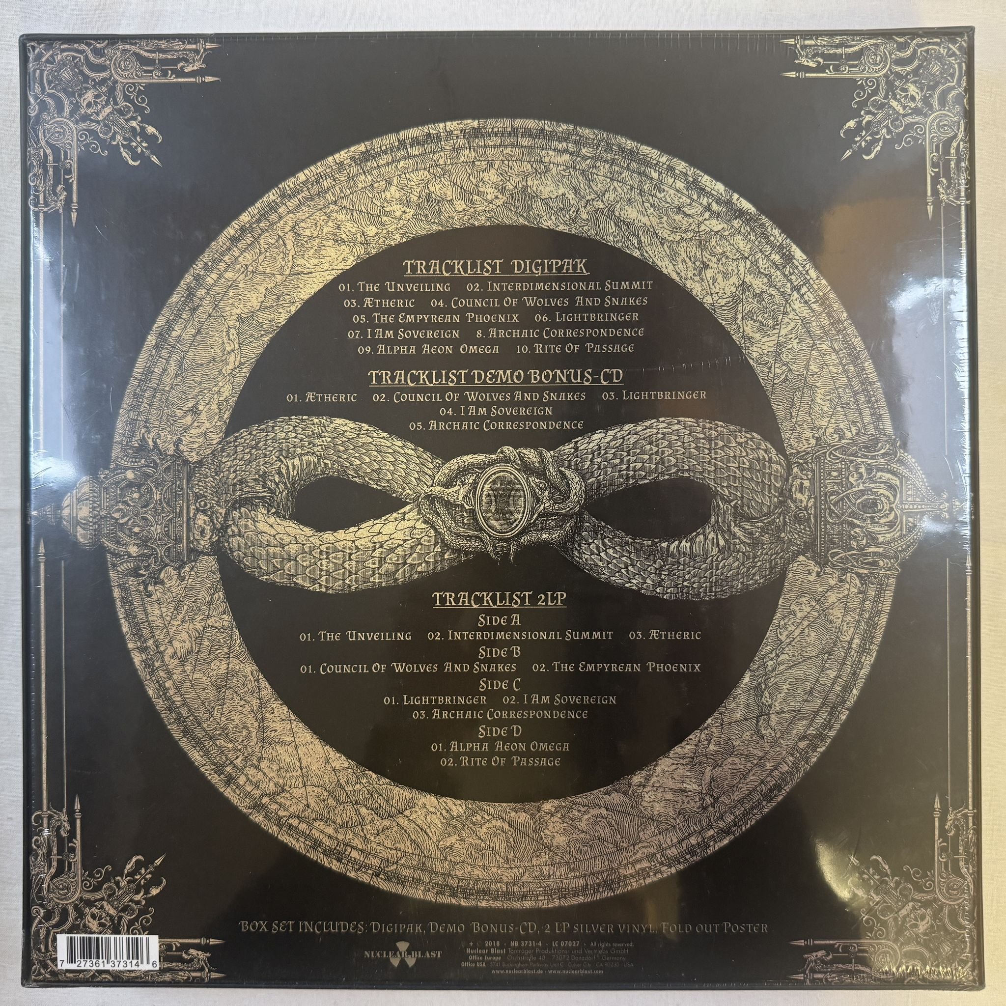 Omslagsbild för skivan DIMMU BORGIR eonian LP-BOX -2018 NB 3731-4