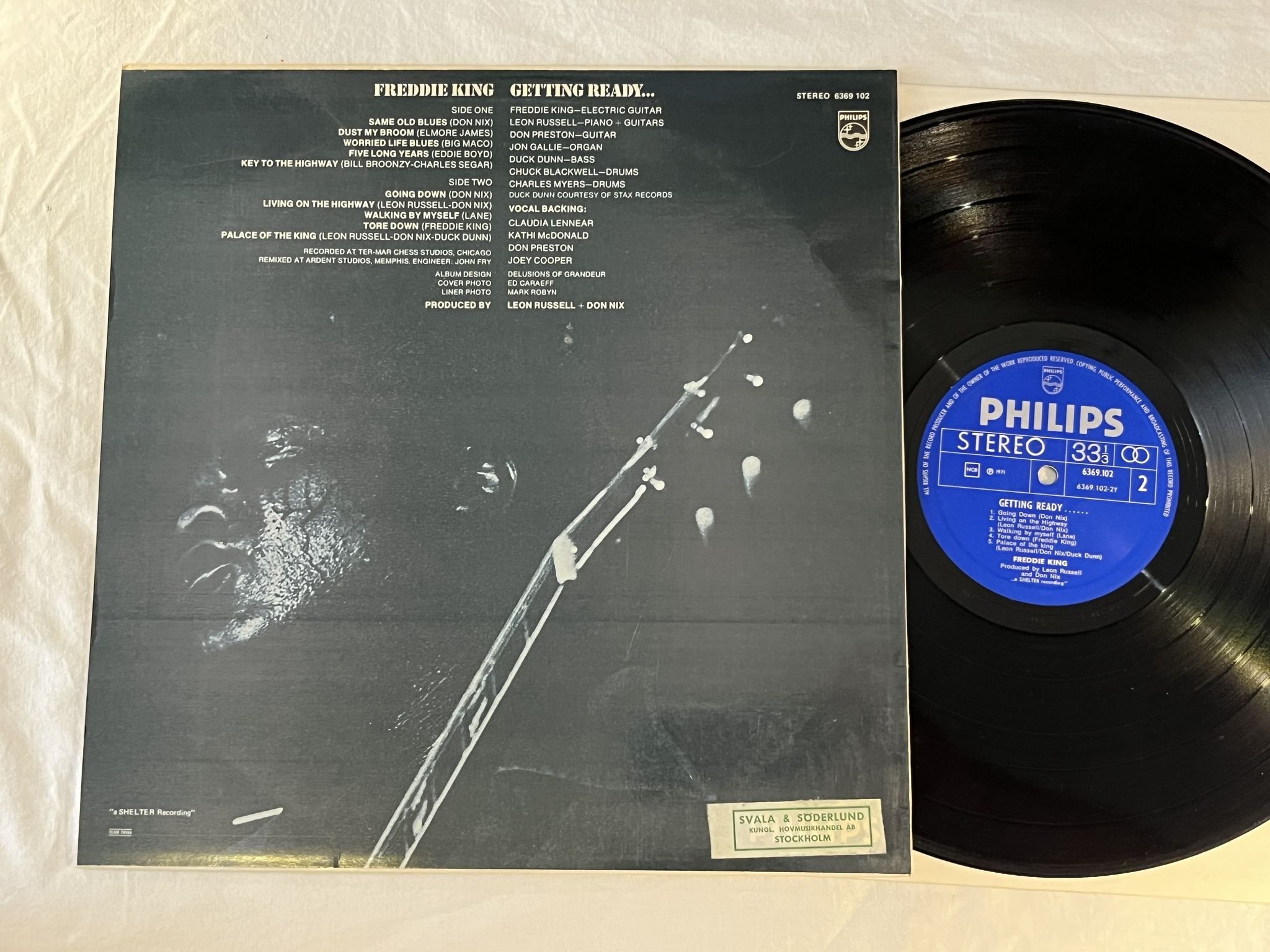 Omslagsbild för skivan FREDDIE KING getting ready LP -71 ncb PHILIPS 6369102