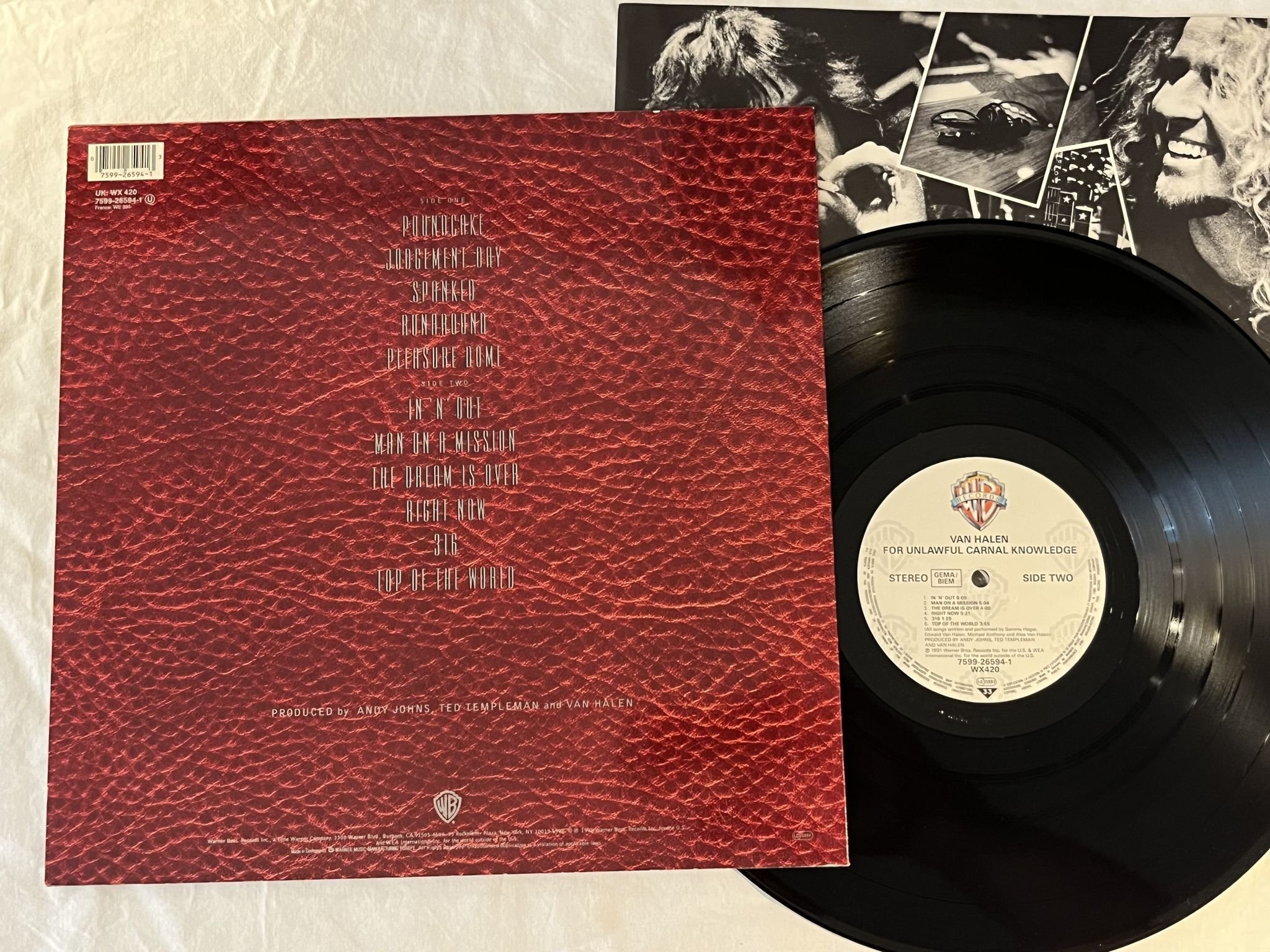 Omslagsbild för skivan VAN HALEN For Unlawful Carnal Knowledge LP -91 WARNER BROS 7599265941