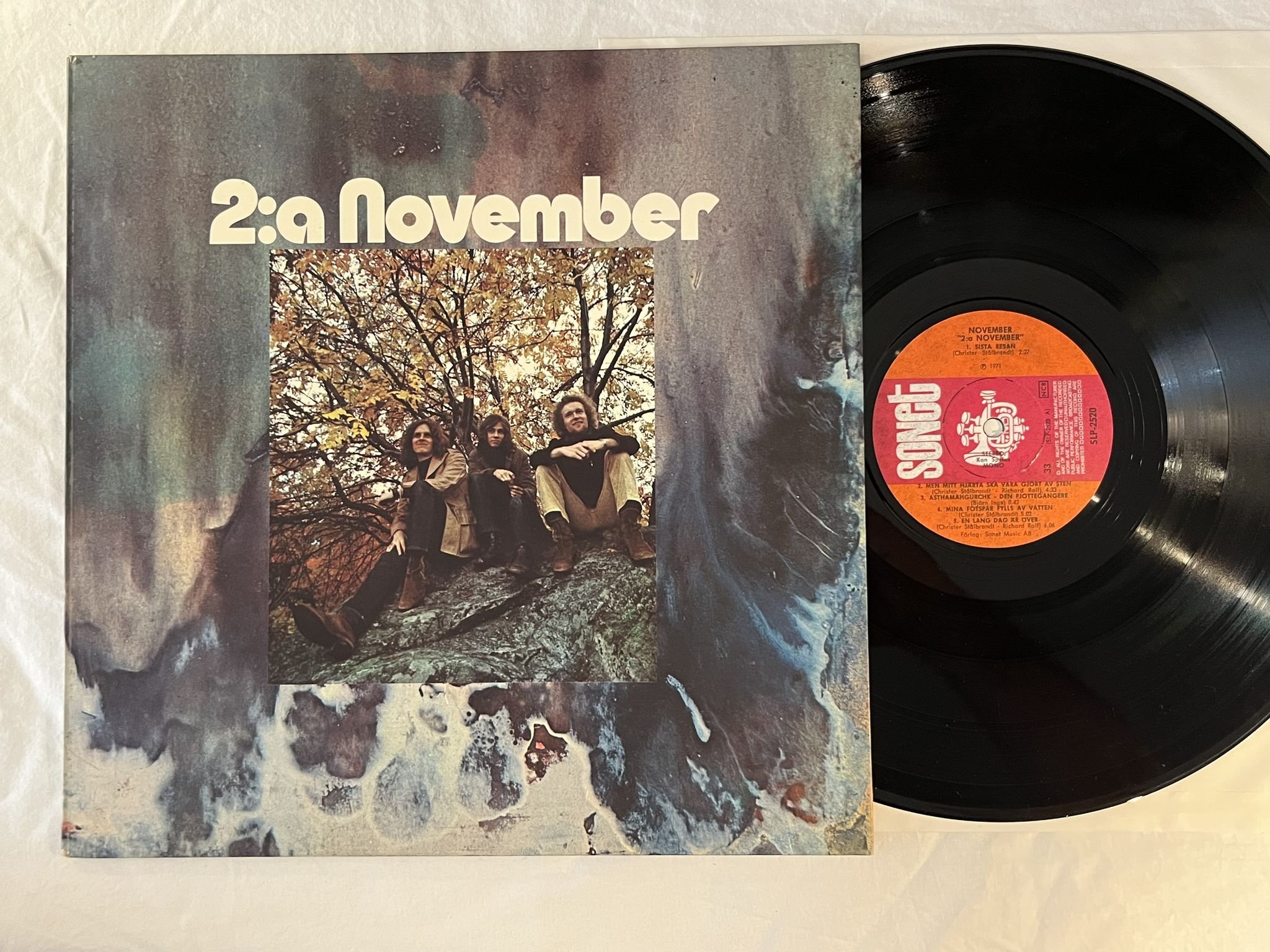Omslagsbild för skivan NOVEMBER 2nd November LP -71 Swe SONET SLP 2520 ** HARD PROG **