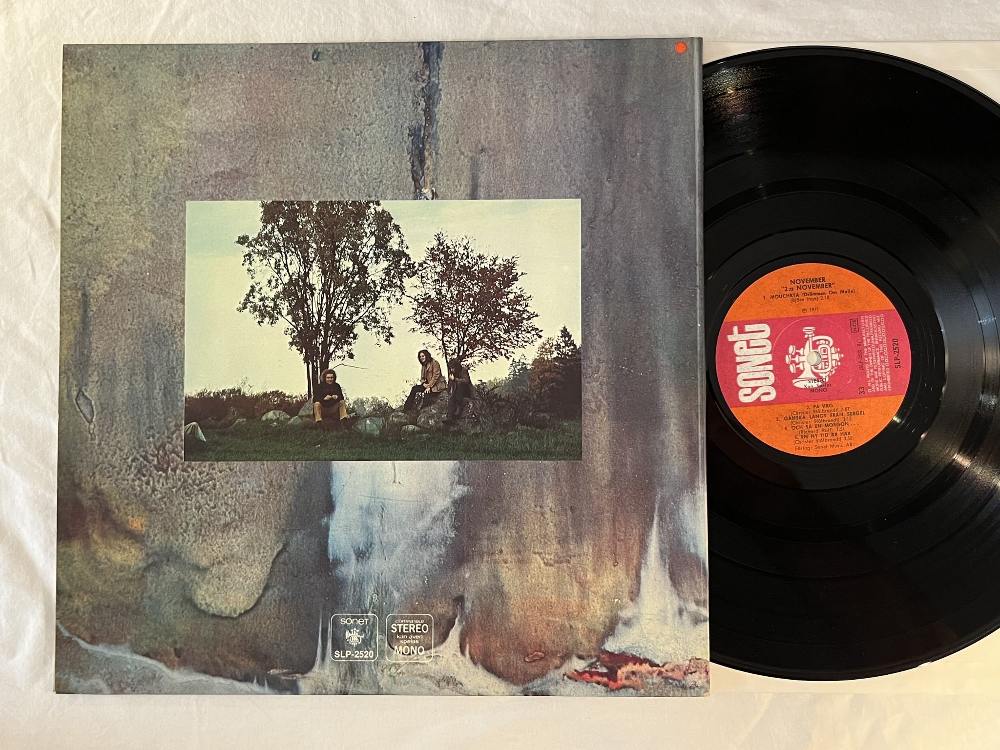 Omslagsbild för skivan NOVEMBER 2nd November LP -71 Swe SONET SLP 2520 ** HARD PROG **