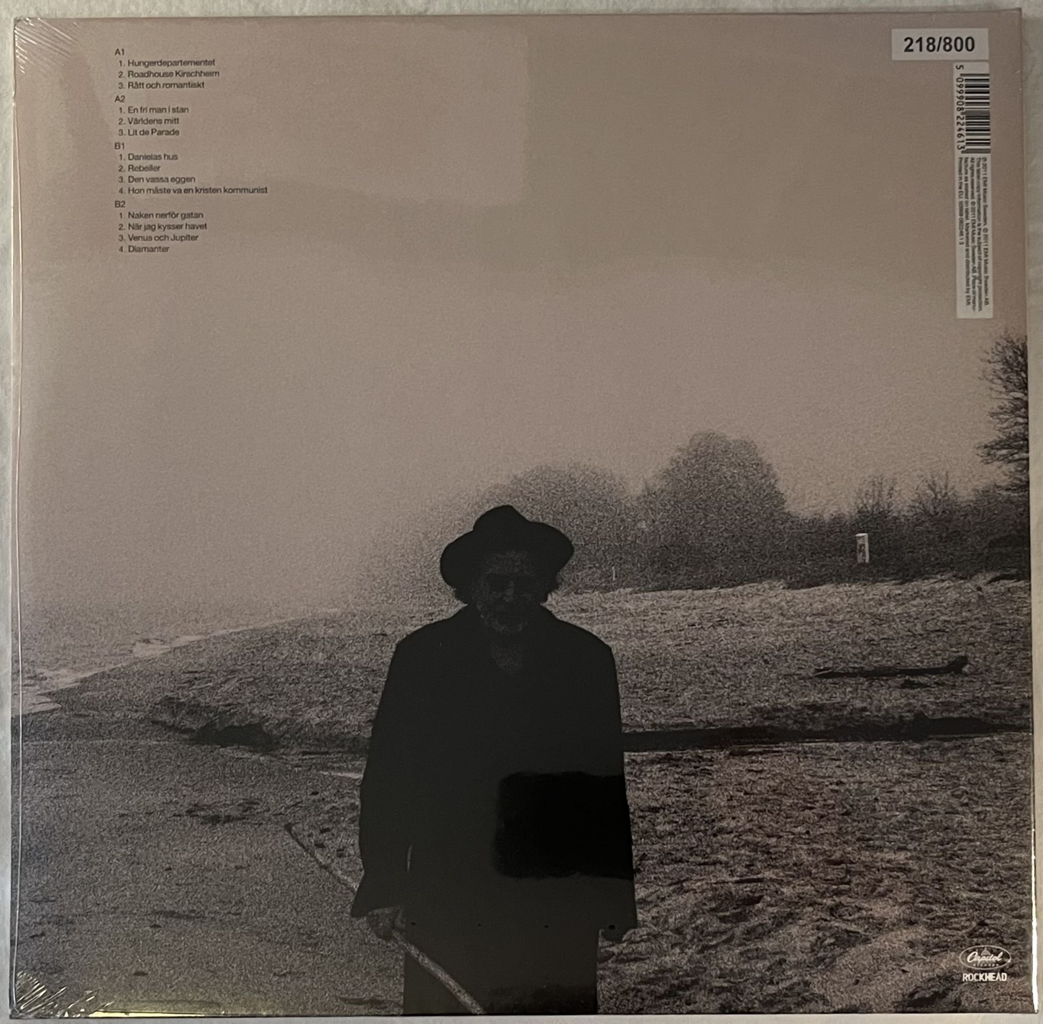 Omslagsbild för skivan ULF LUNDELL Unplugged Solo 2xLP 2011 ROCKHEAD ** Ltd num #218/800 **