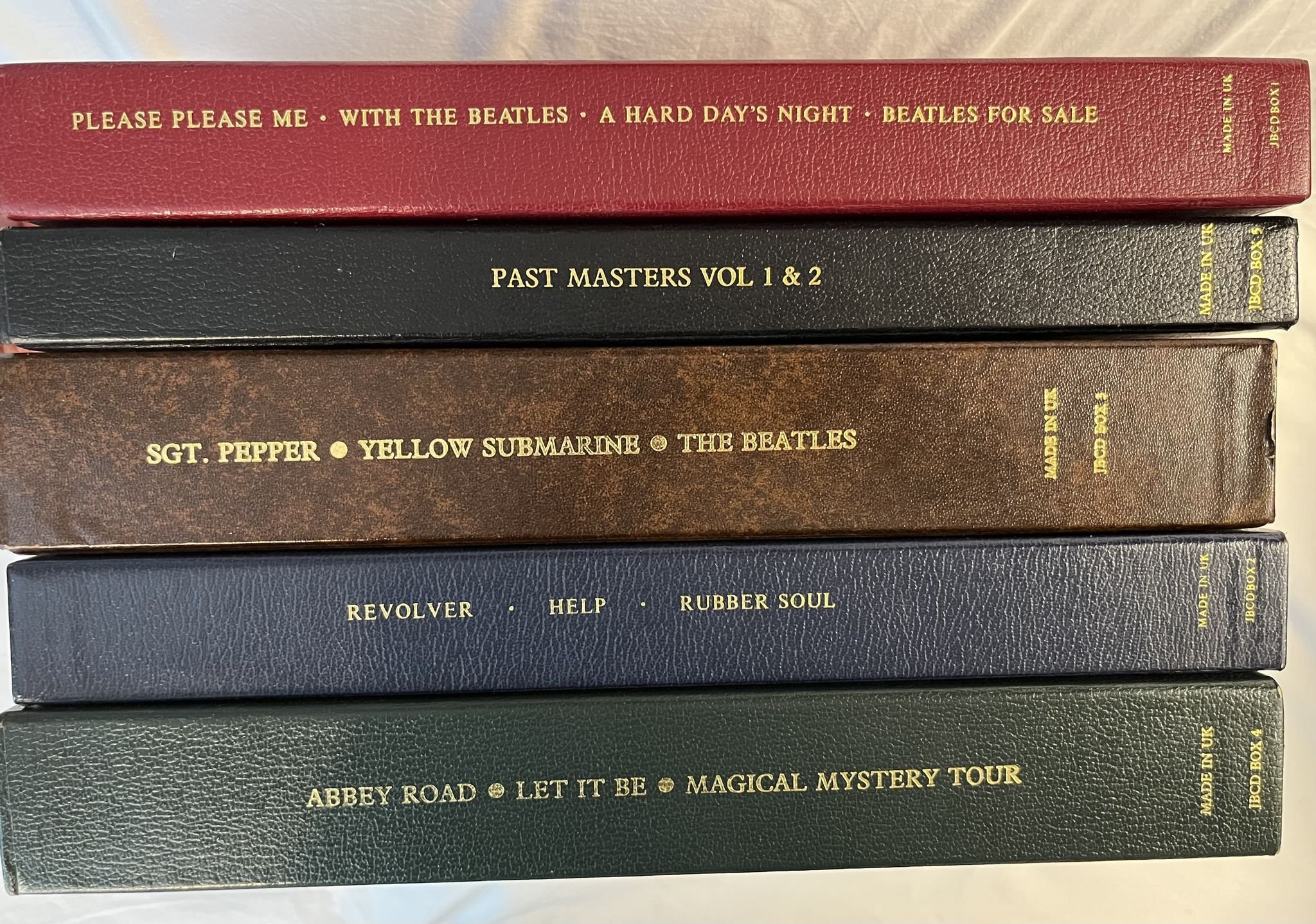 Omslagsbild för skivan THE BEATLES 5 x EXPORT BOX SETS for Japan cd *** Superb condition ***