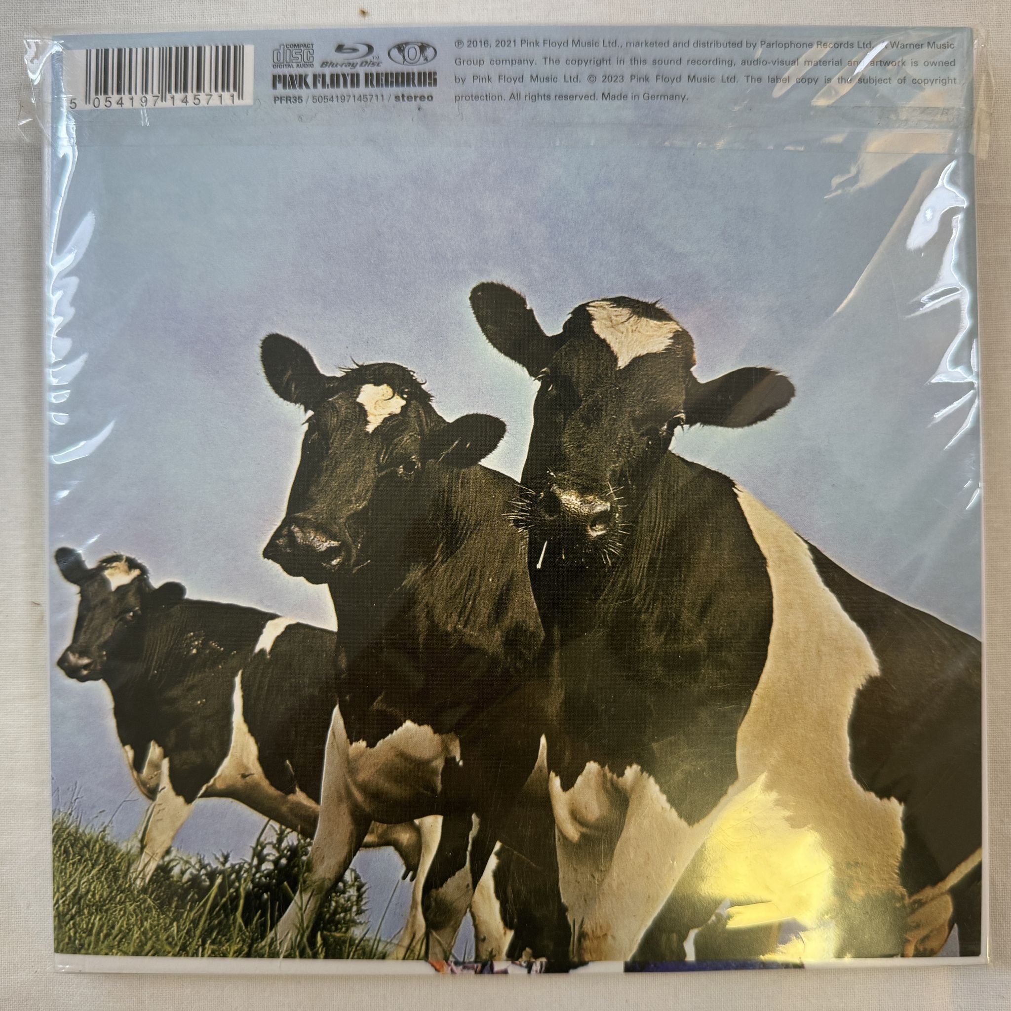 Omslagsbild för skivan PINK FLOYD atom heart mother LP -2023 PFR35