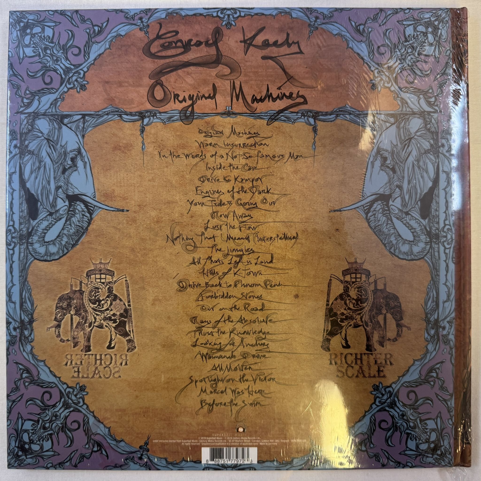 Omslagsbild för skivan CONRAD KEELY original machines LP -2016 SBMLTDCD 038