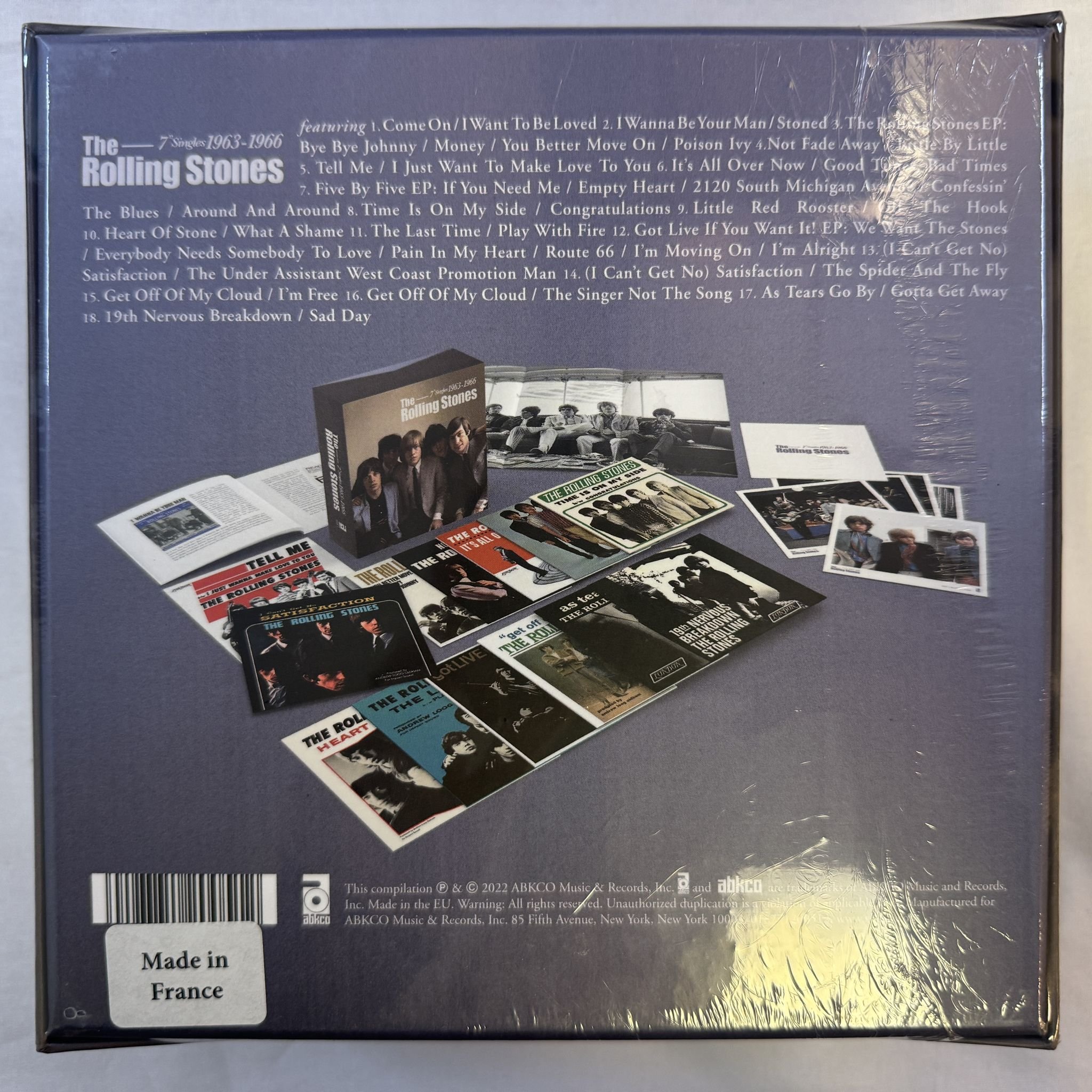 Omslagsbild för skivan THE ROLLING STONES 7" Singles 1963-1966 LP -2022 Decca – 2005-1