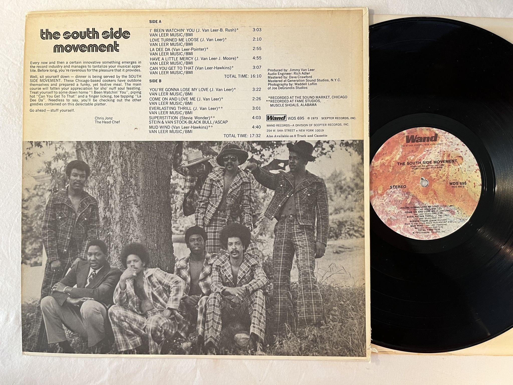 Omslagsbild för skivan THE SOUTH SIDE MOMENT s/t LP -73 US WAND WDS 695