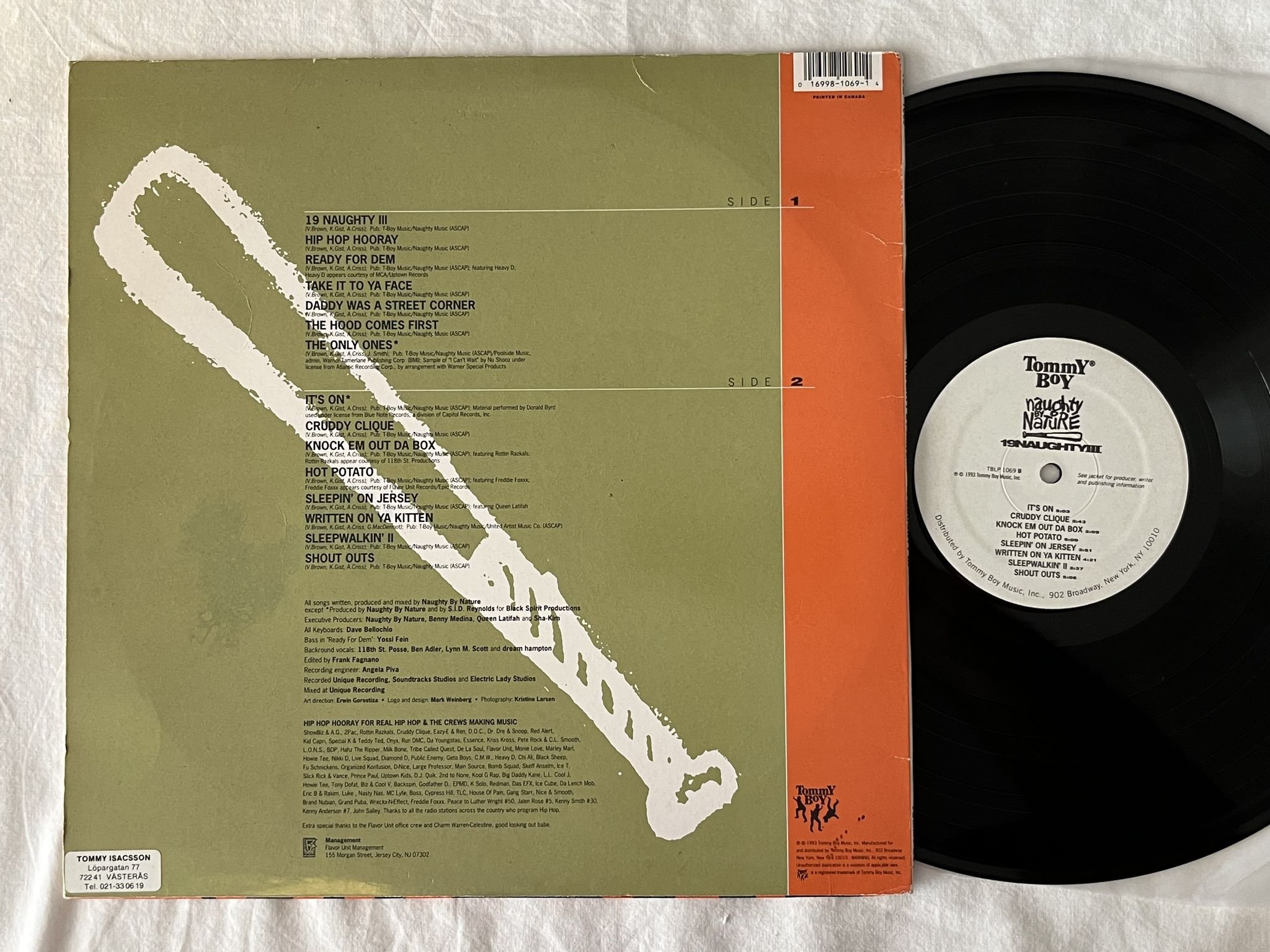 Omslagsbild för skivan NAUGHTY BY NATURE 19 Naughty III LP -93 US TOMMY BOY TBLP 1069
