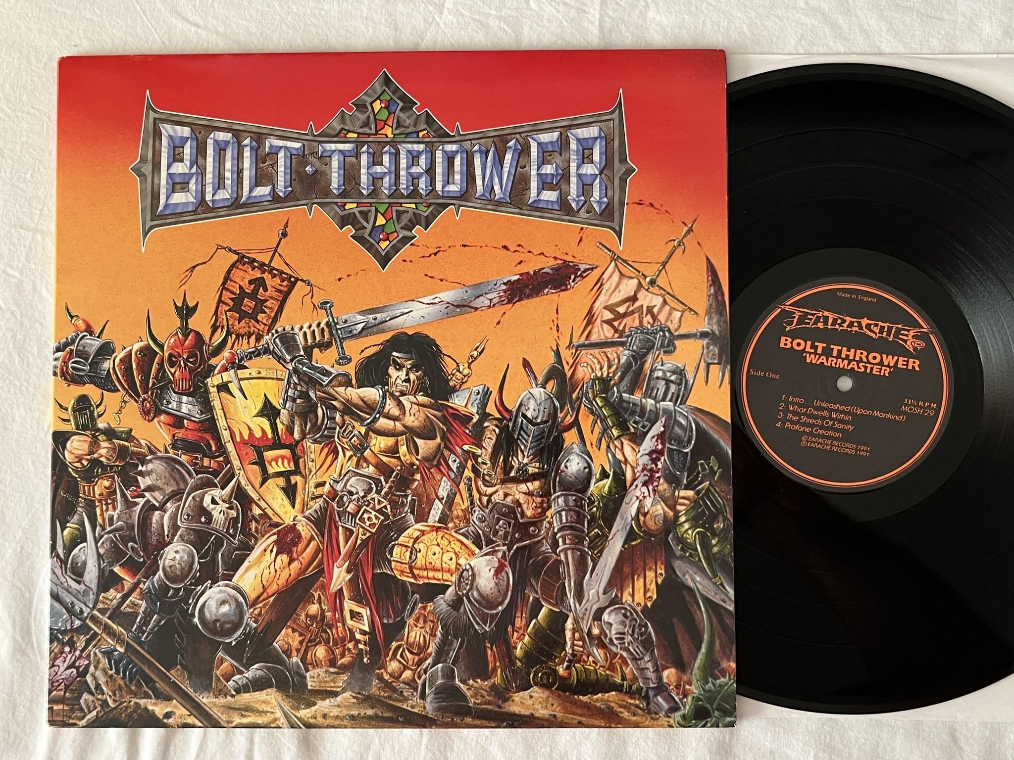 Omslagsbild för skivan BOLT THROWER War Master LP -91 UK EARACHE MOSH 29
