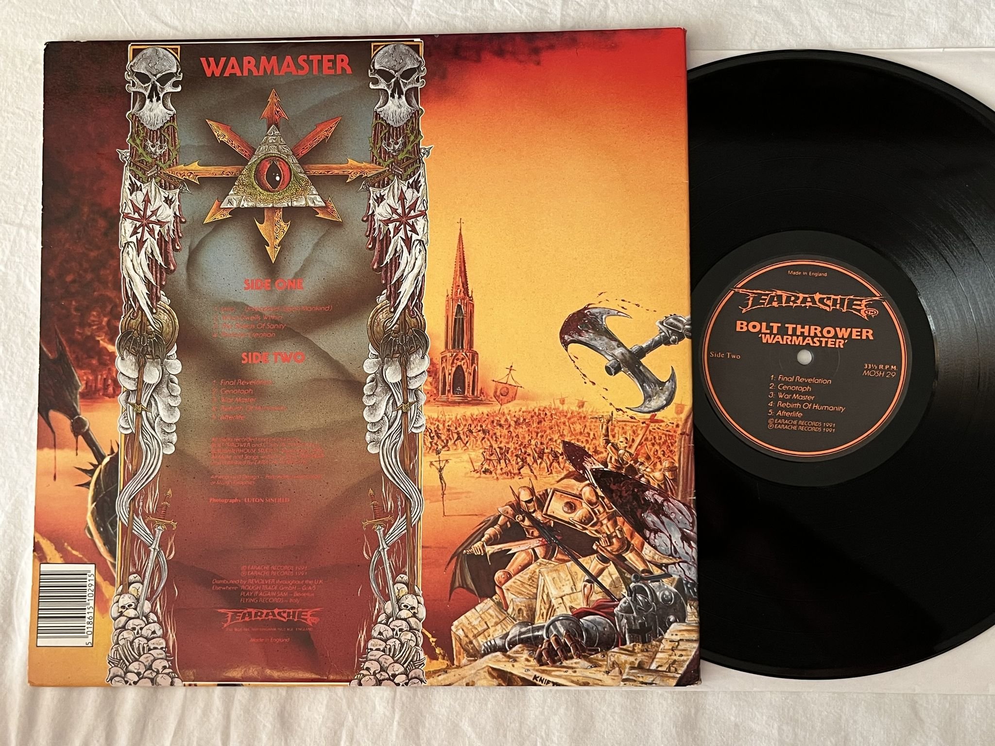 Omslagsbild för skivan BOLT THROWER War Master LP -91 UK EARACHE MOSH 29