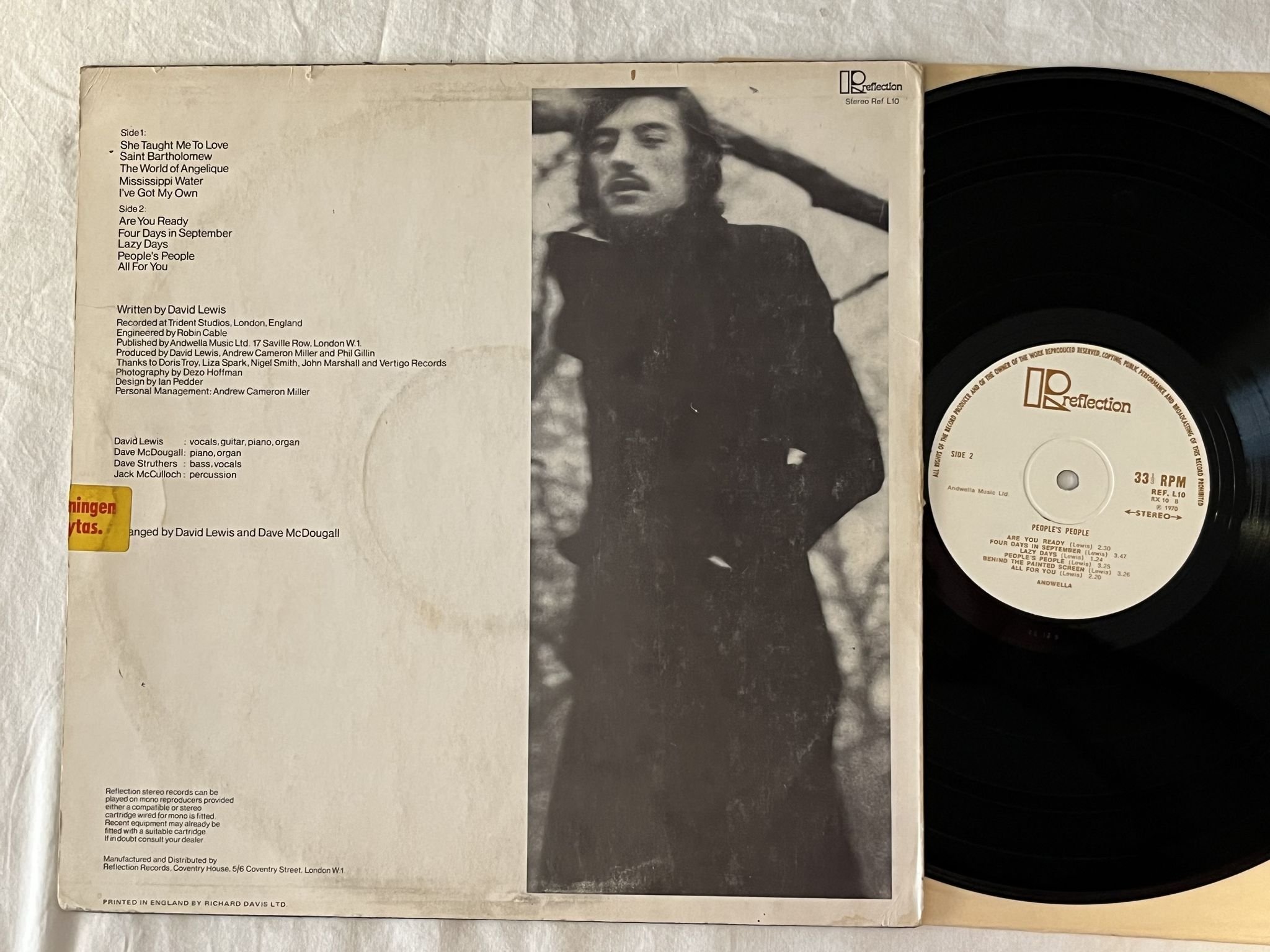 Omslagsbild för skivan ANDWELLA people's people LP -70 UK REFLECTION REF L10