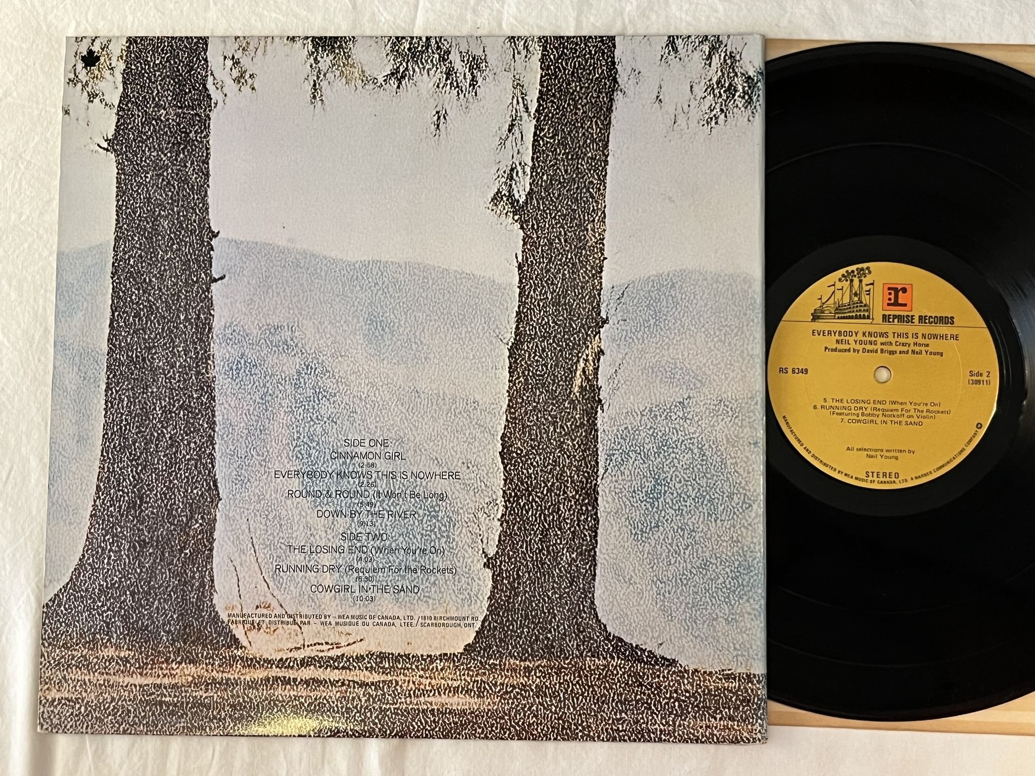 Omslagsbild för skivan NEIL YOUNG everybody knows this is nowhere LP Can REPRISE RS 6349