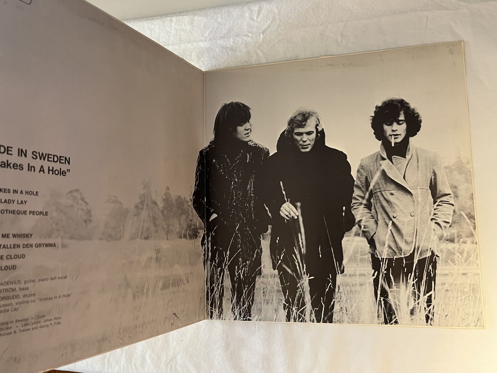 Omslagsbild för skivan MADE IN SWEDEN snakes in a hole LP -69 Swe SONET SLP-2504 *** JAZZ-ROCK ***