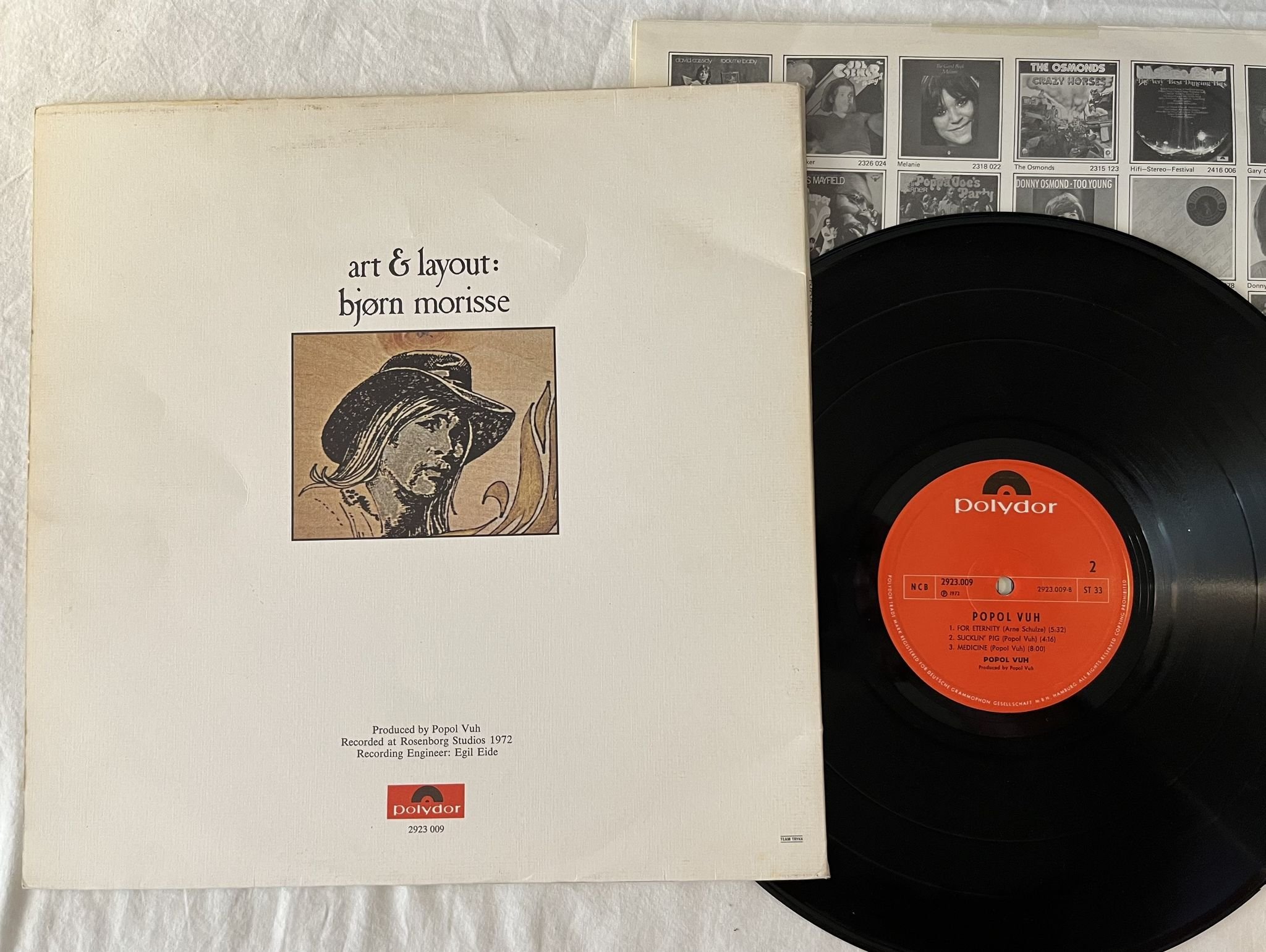 Omslagsbild för skivan POPOL VUH s/t LP -72 Norway POLYDOR 2923009 *** RARE PROG ***